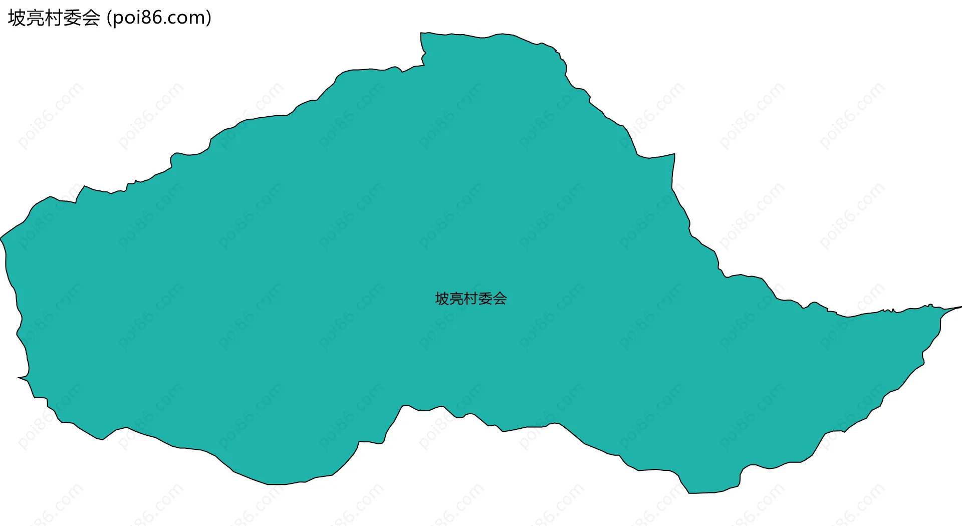 坡亮村委会边界地图