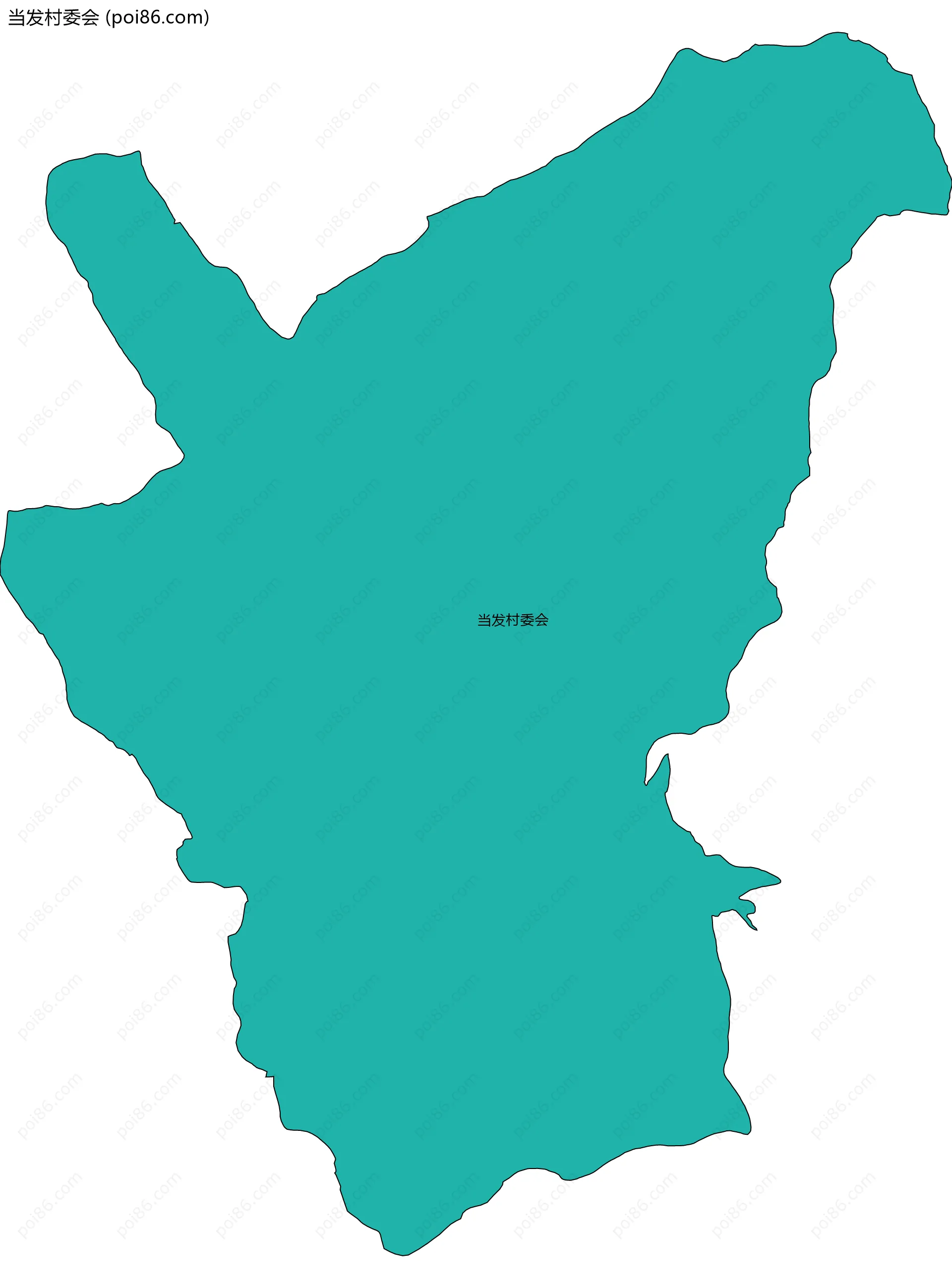 当发村委会边界地图