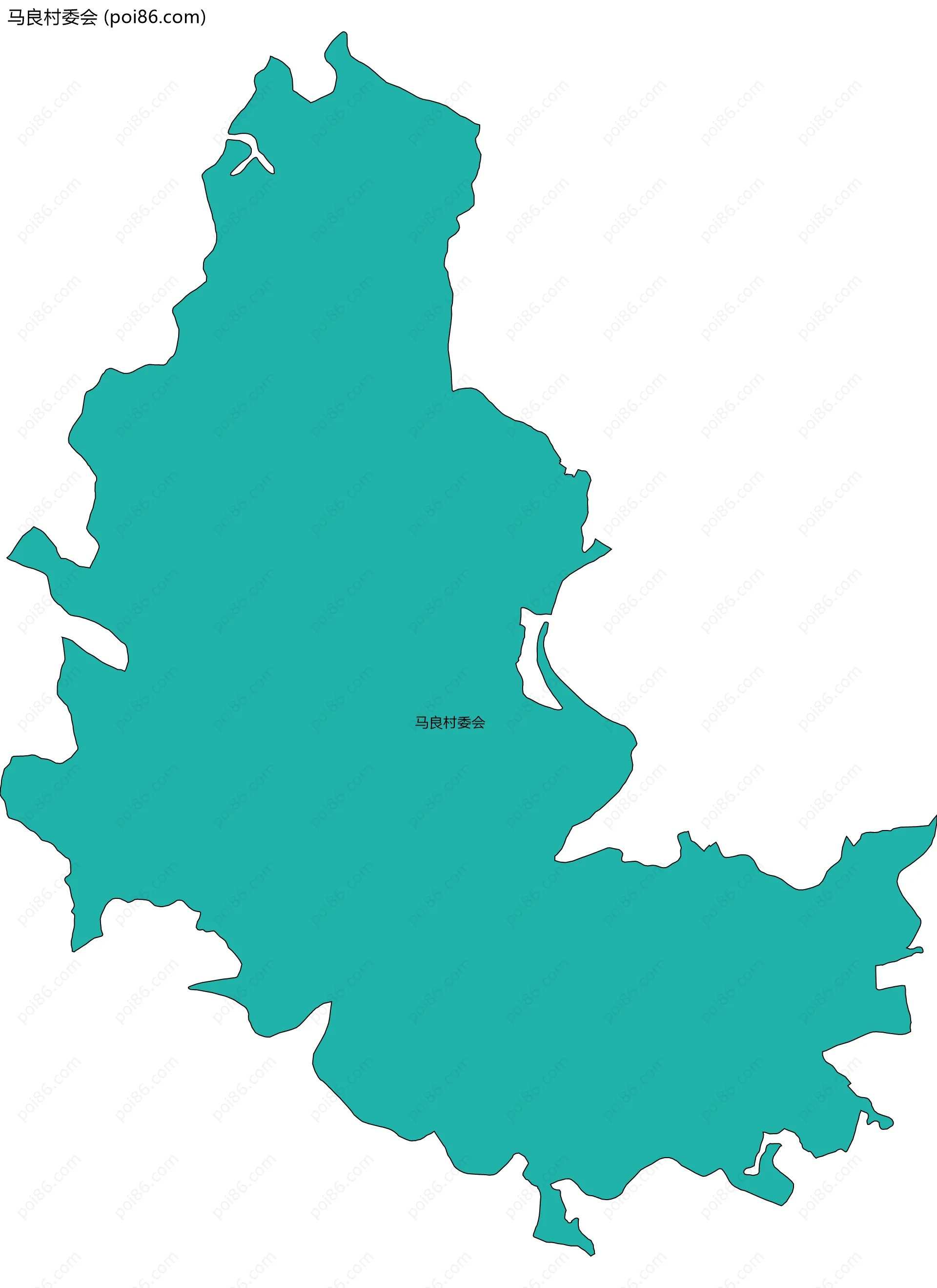 马良村委会边界地图