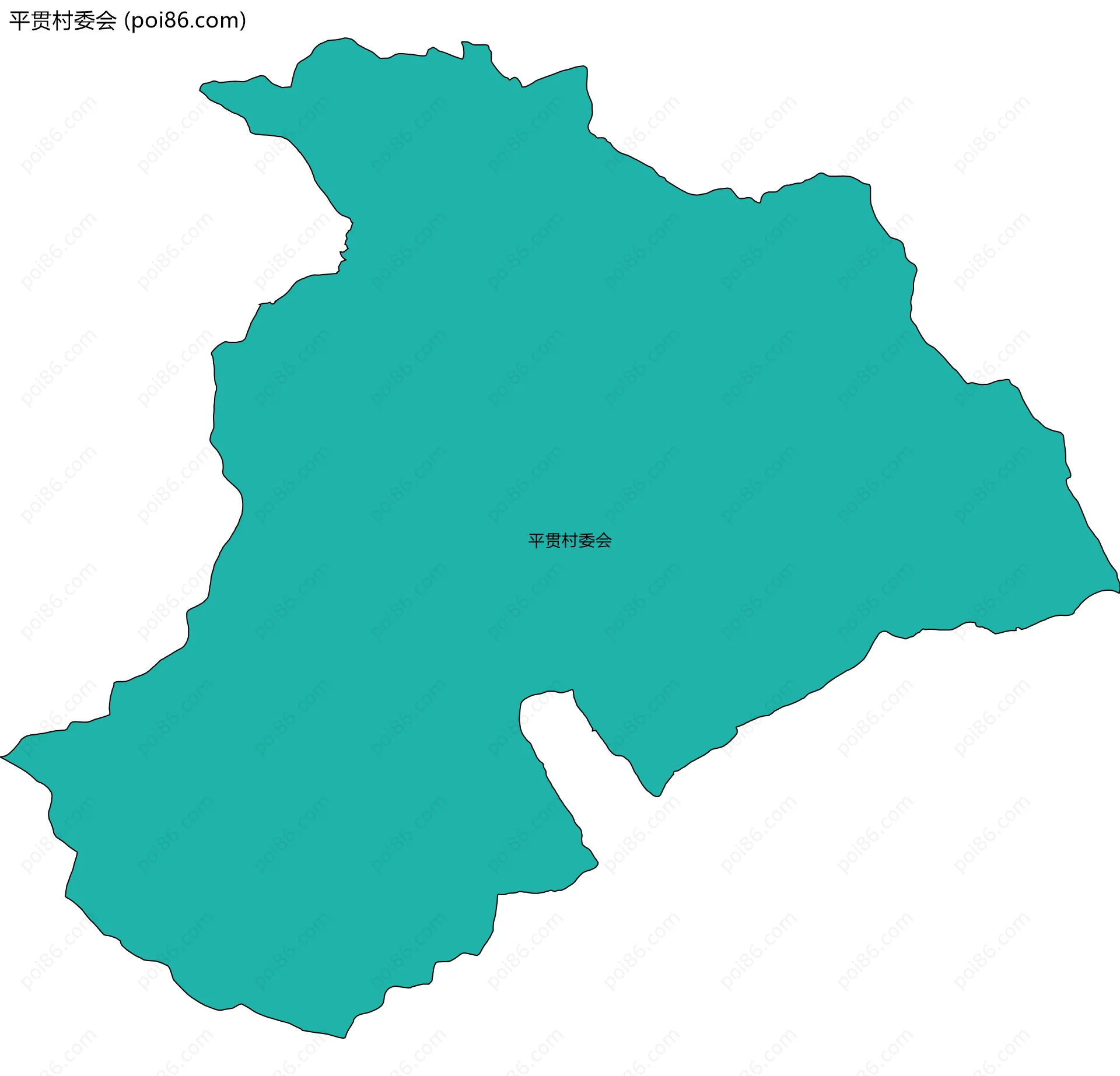 平贯村委会边界地图