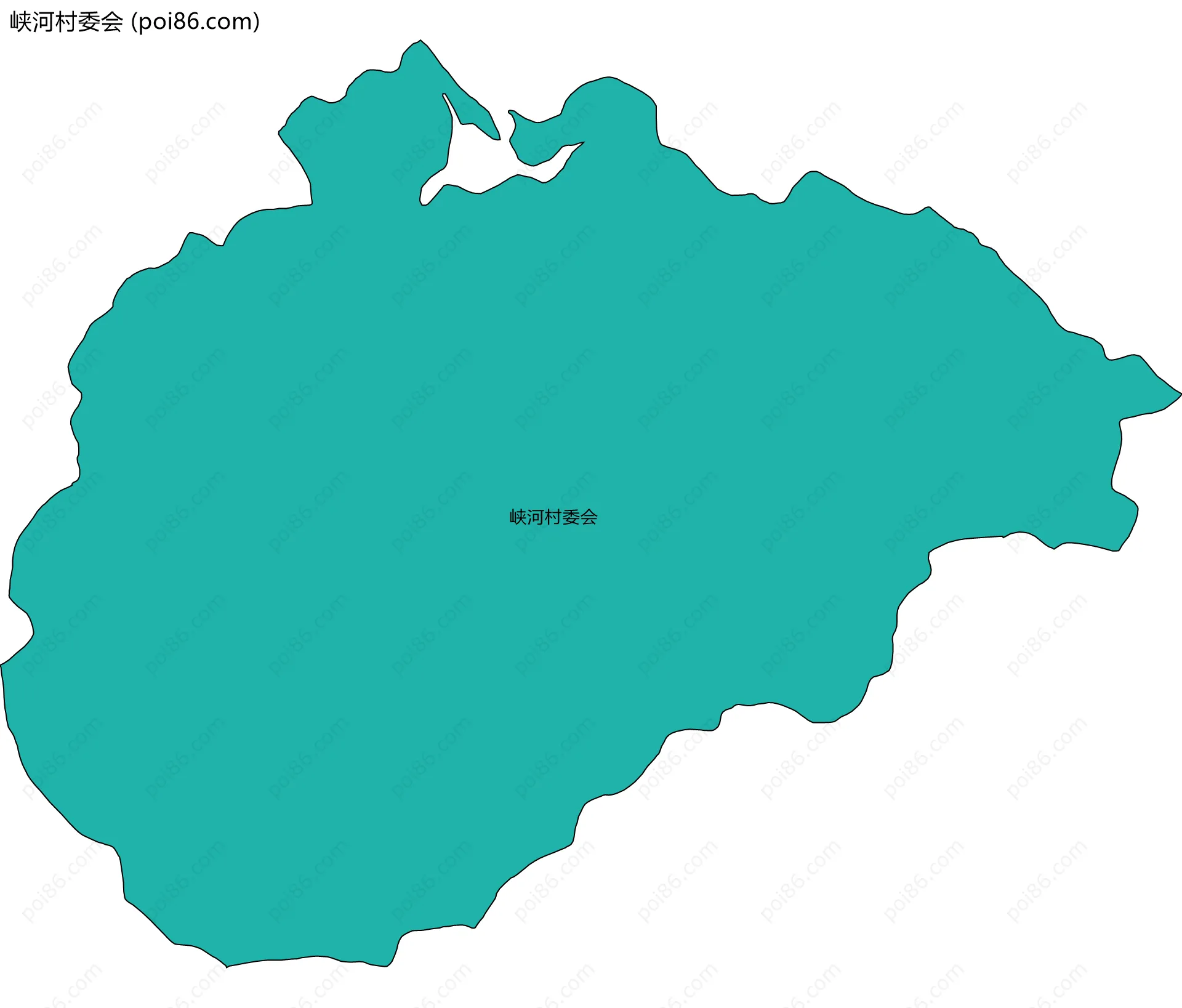 峡河村委会边界地图