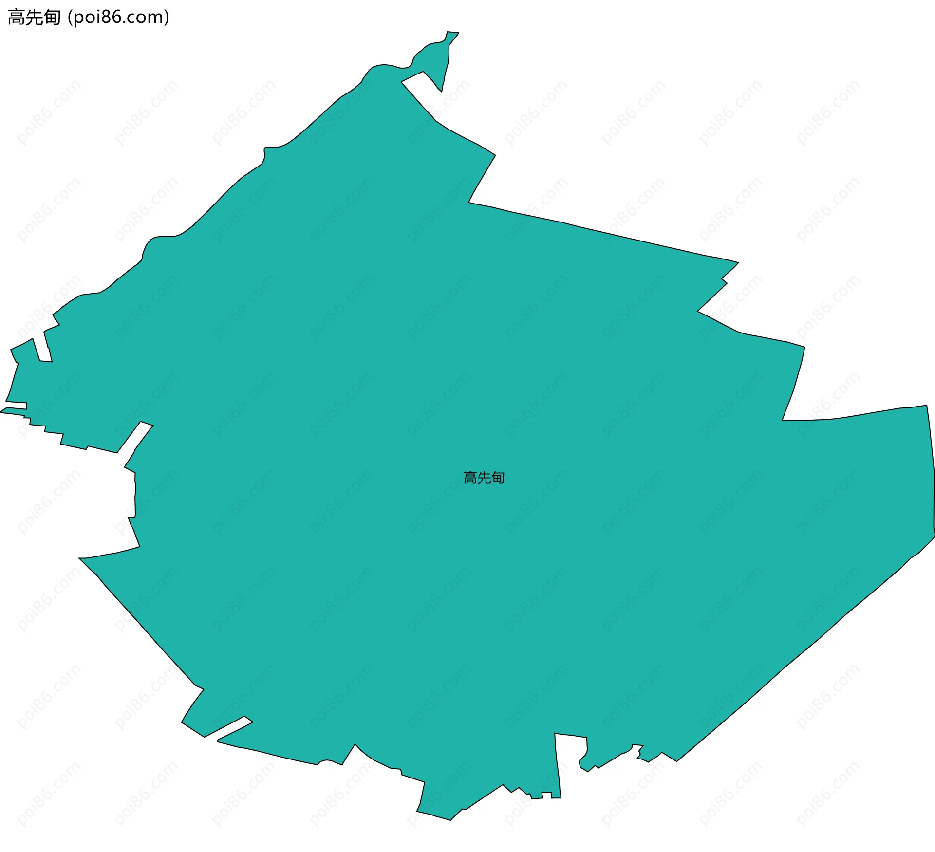 高先甸边界地图
