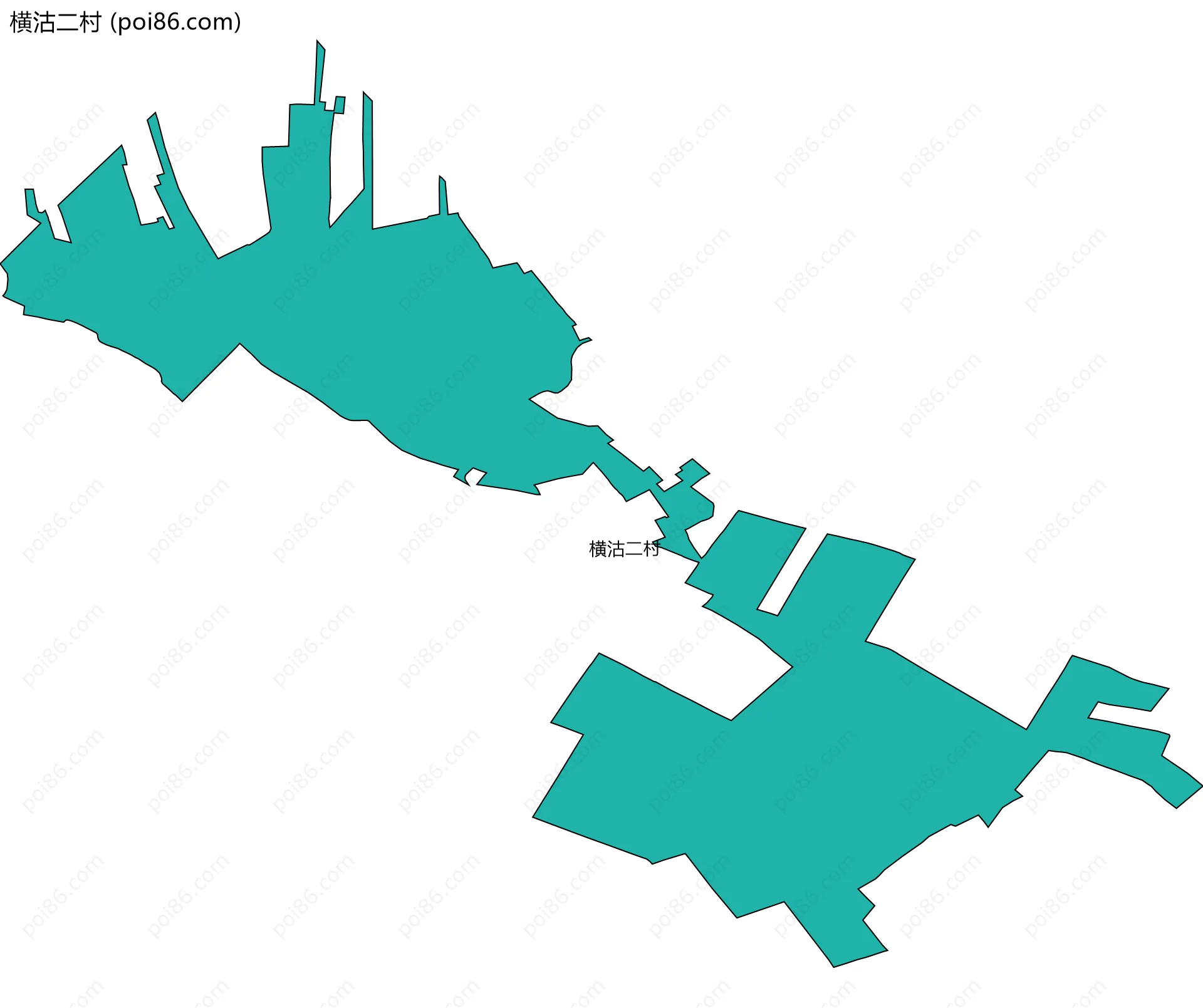 横沽二村边界地图