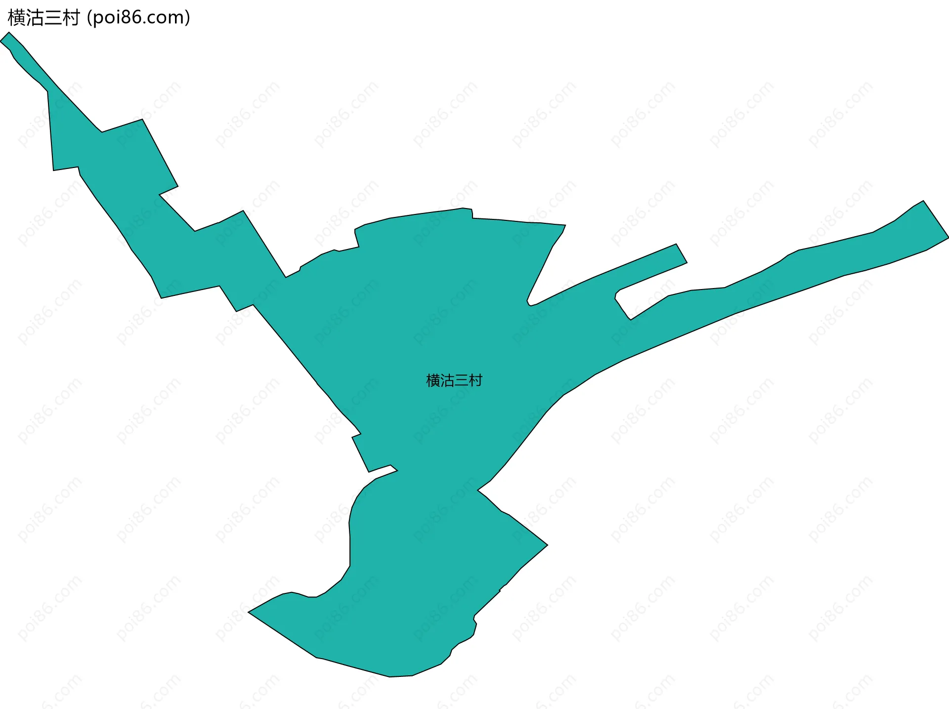 横沽三村边界地图