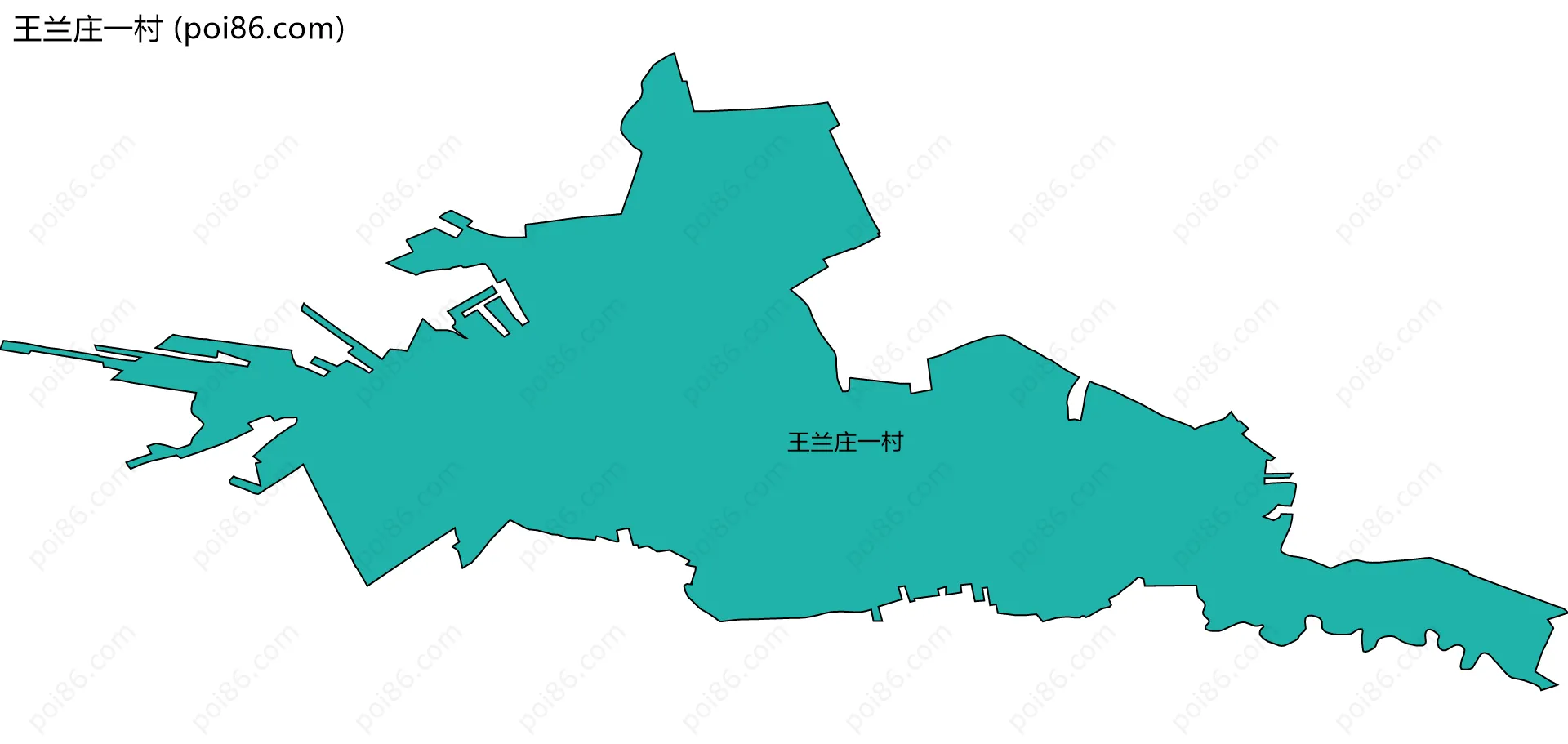 王兰庄一村边界地图