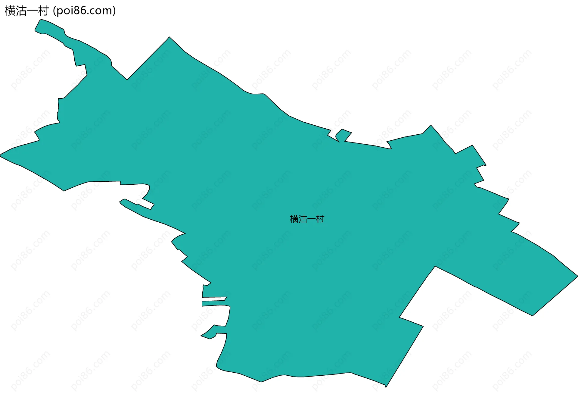 横沽一村边界地图