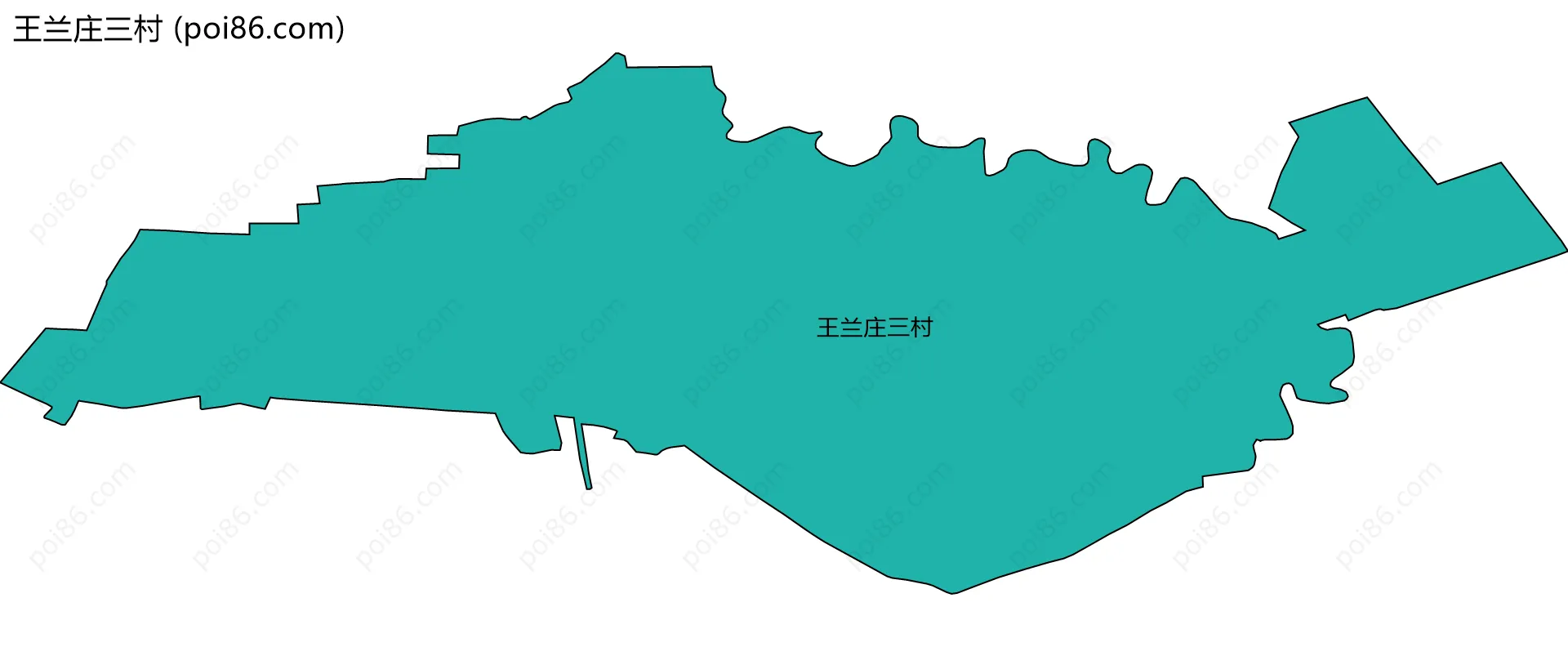 王兰庄三村边界地图