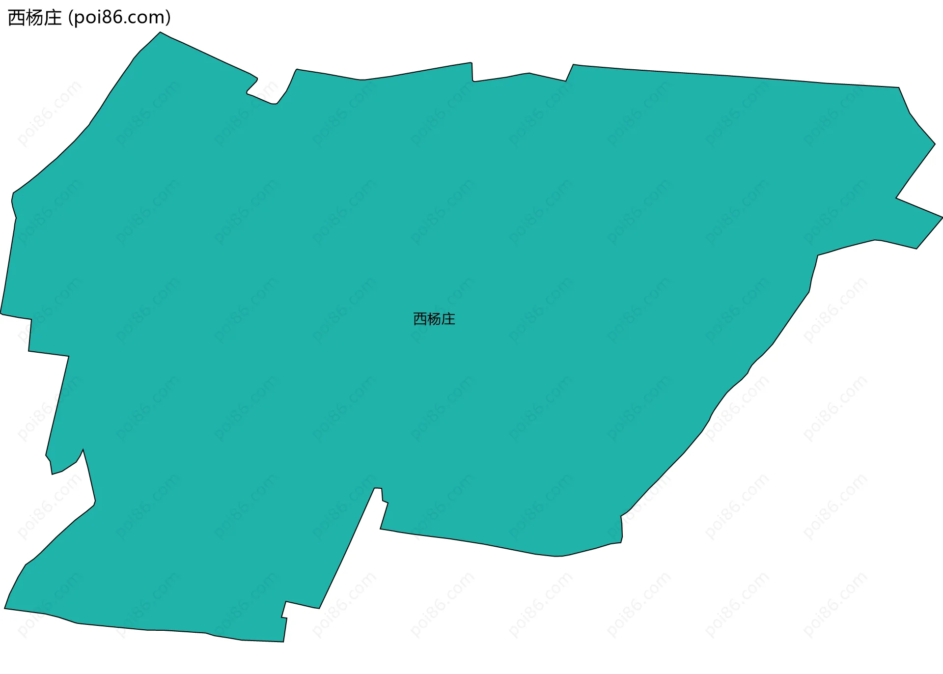 西杨庄边界地图