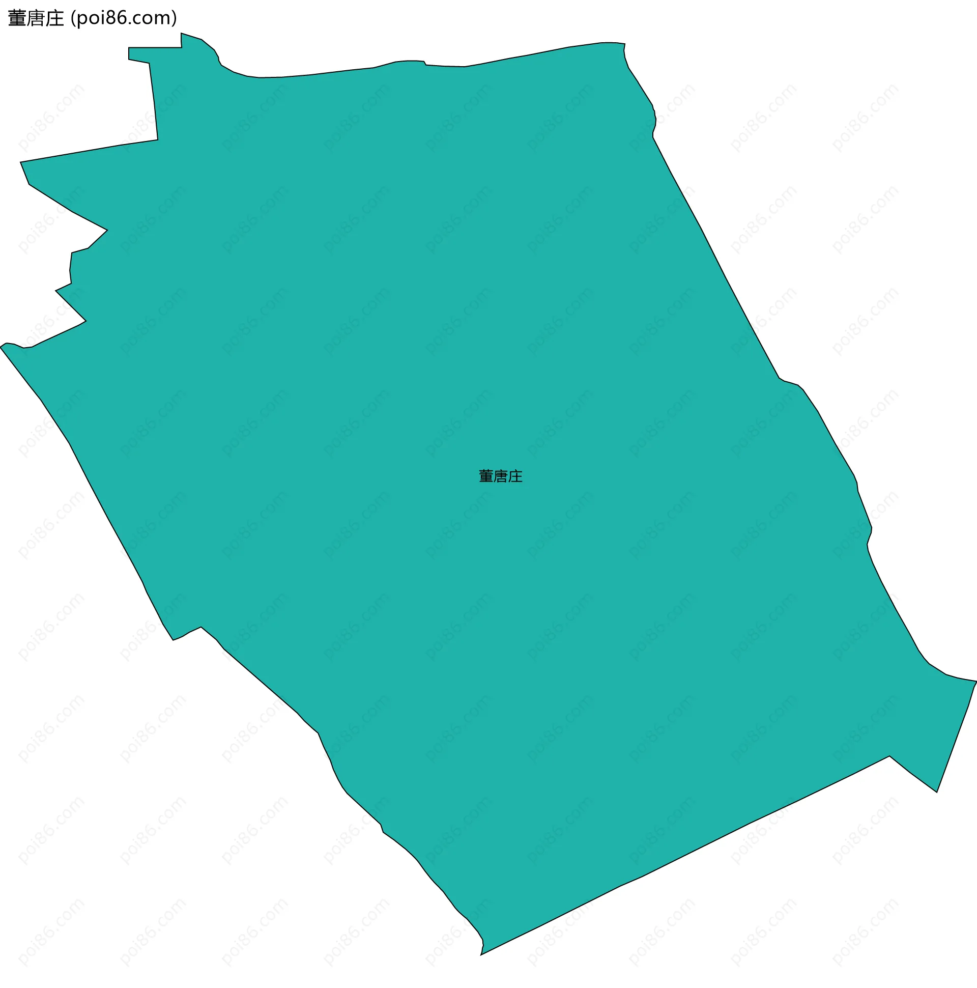 董唐庄边界地图