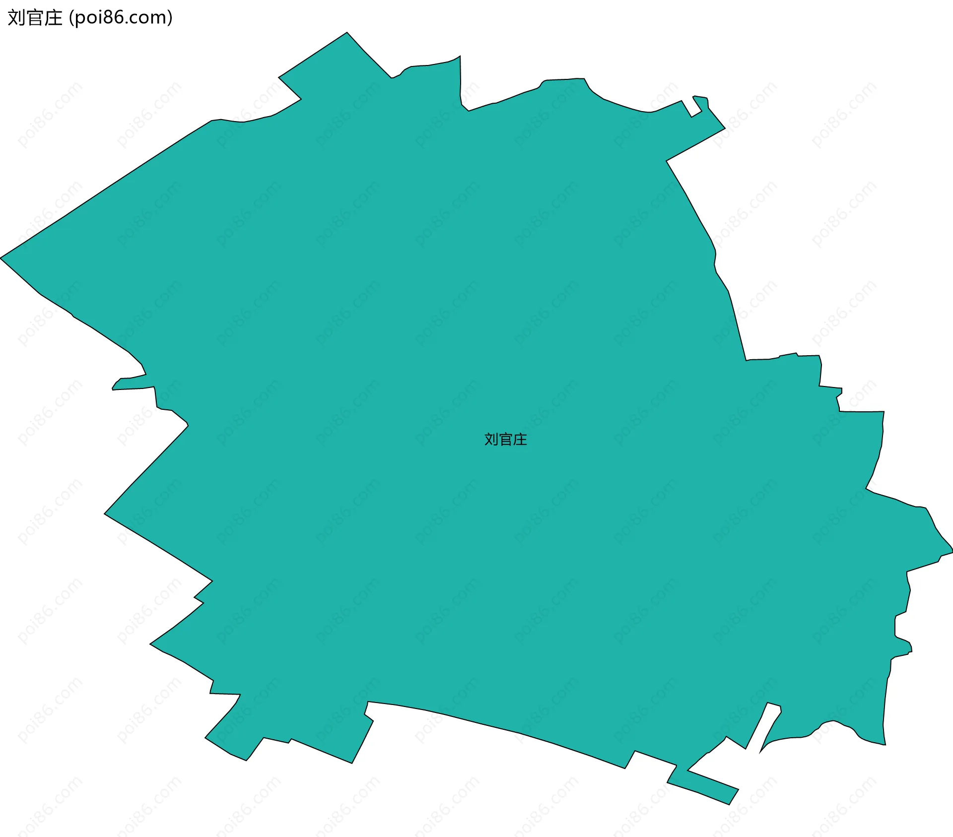 刘官庄边界地图