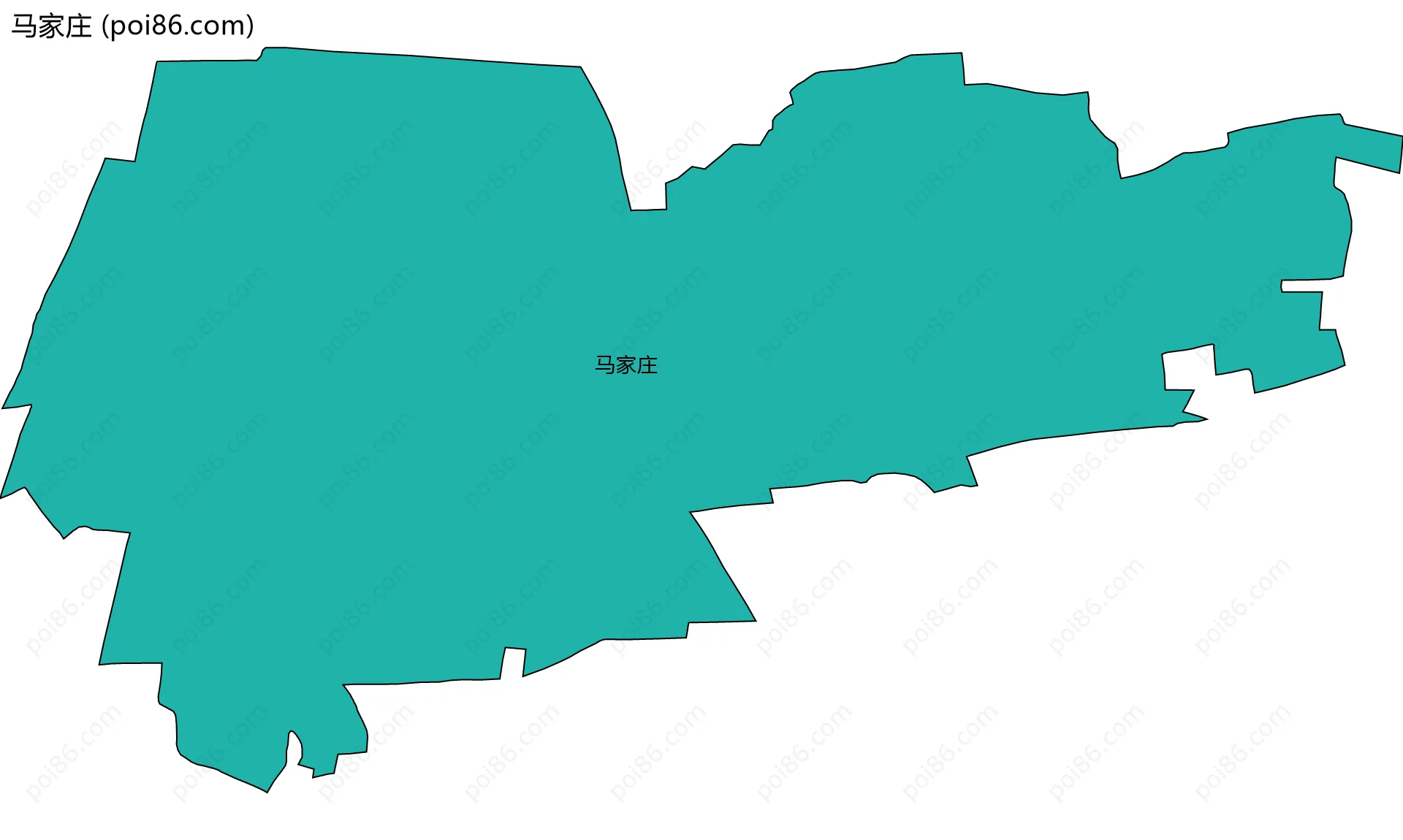 马家庄边界地图