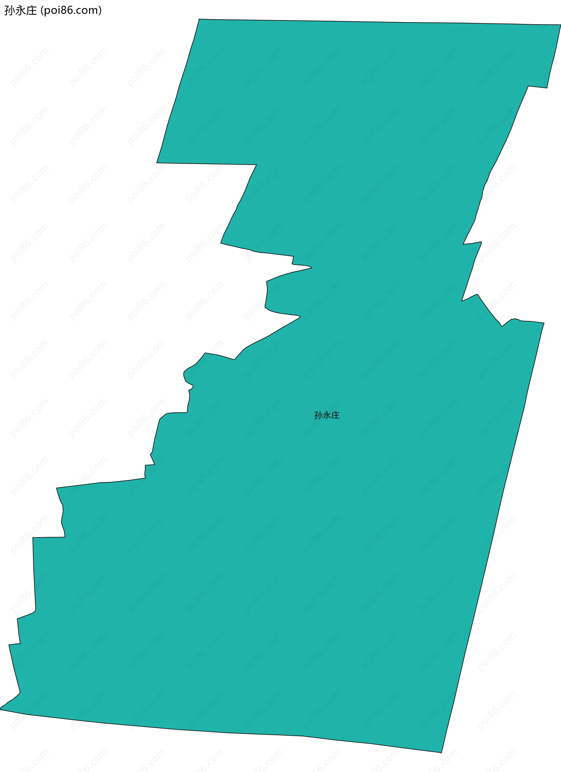 孙永庄边界地图