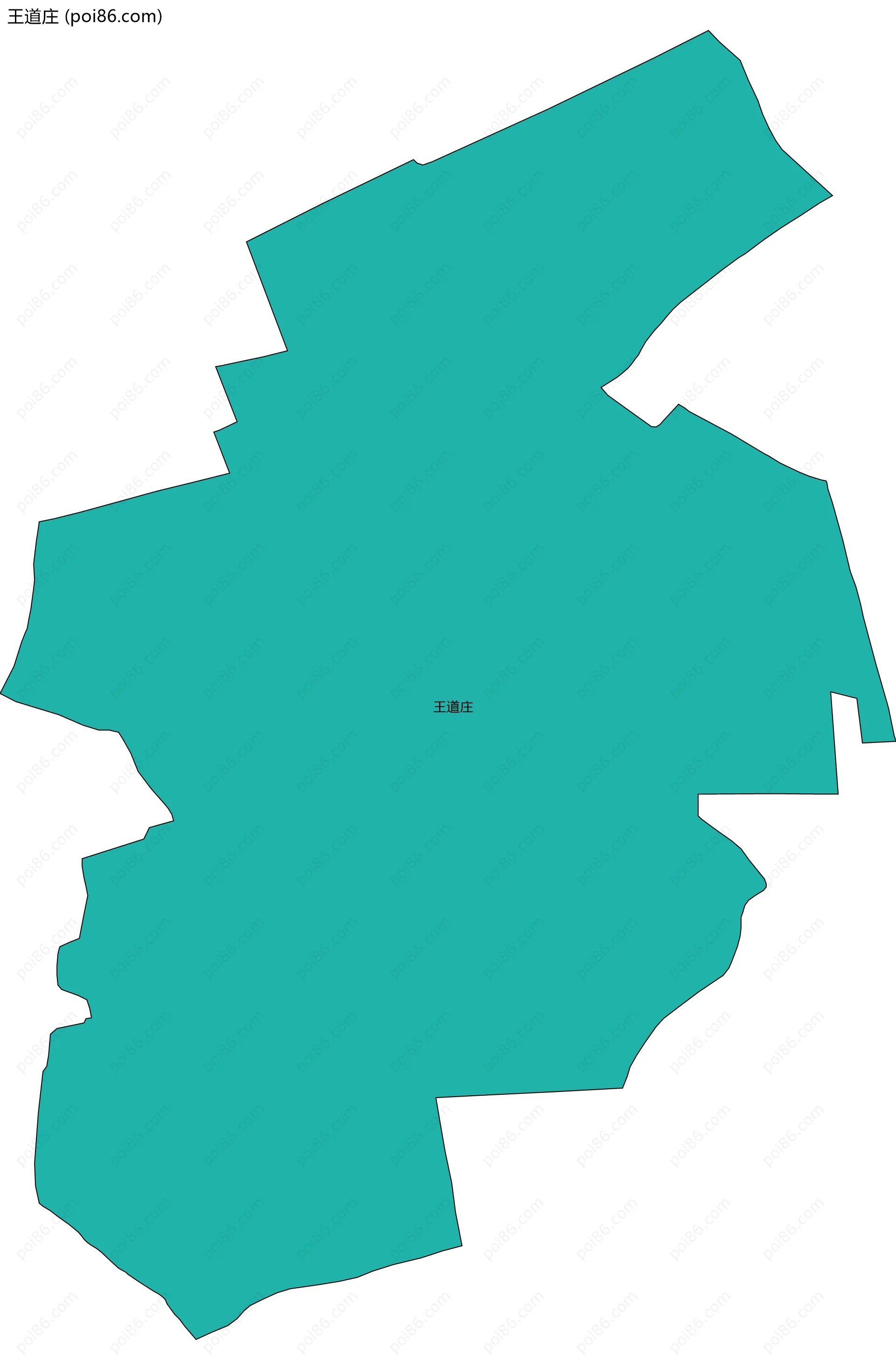 王道庄边界地图