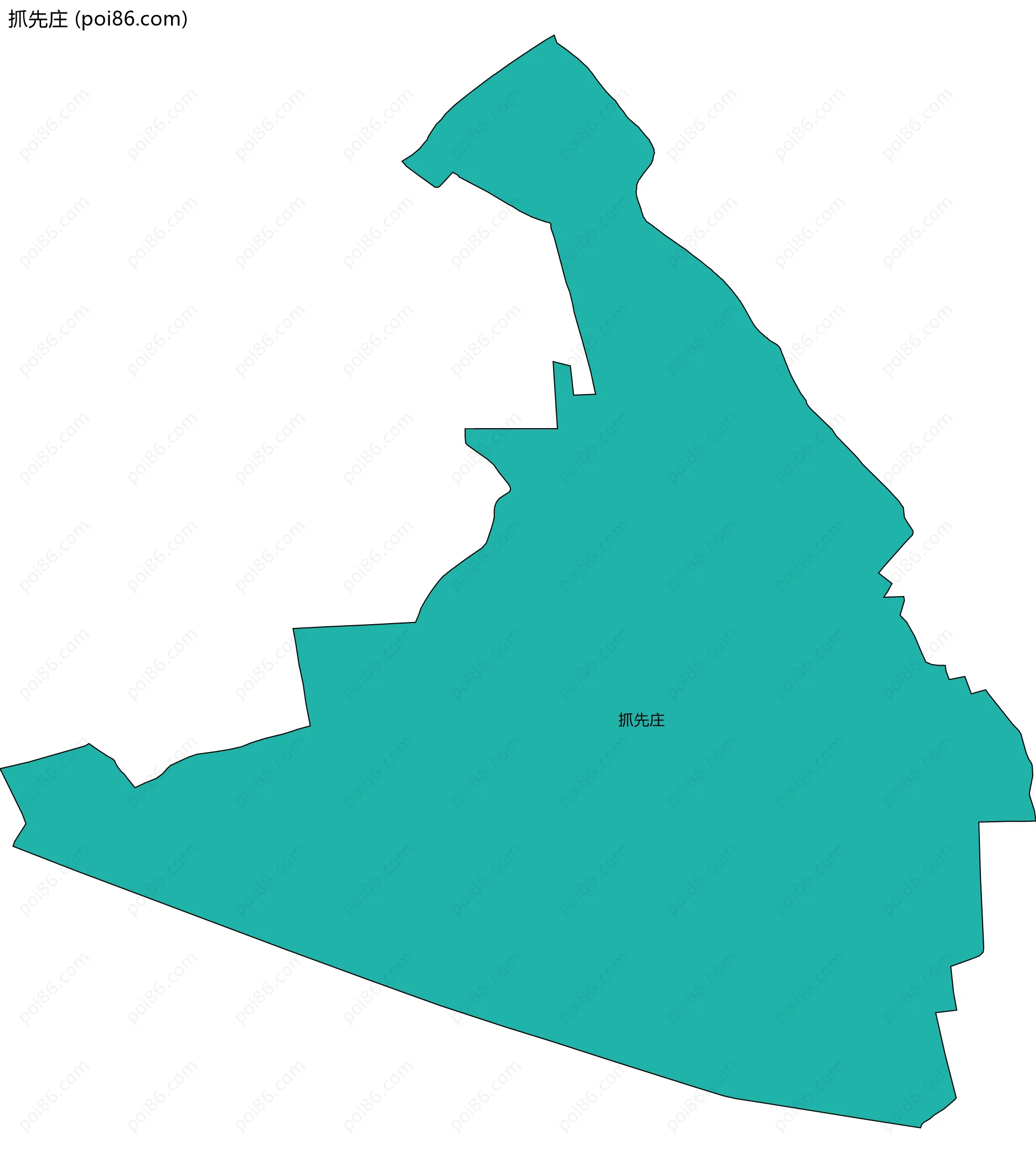 抓先庄边界地图