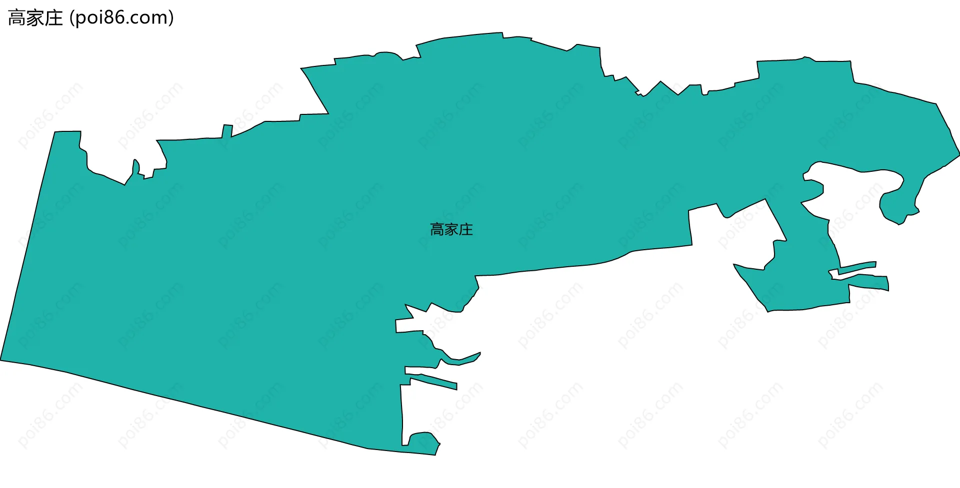 高家庄边界地图