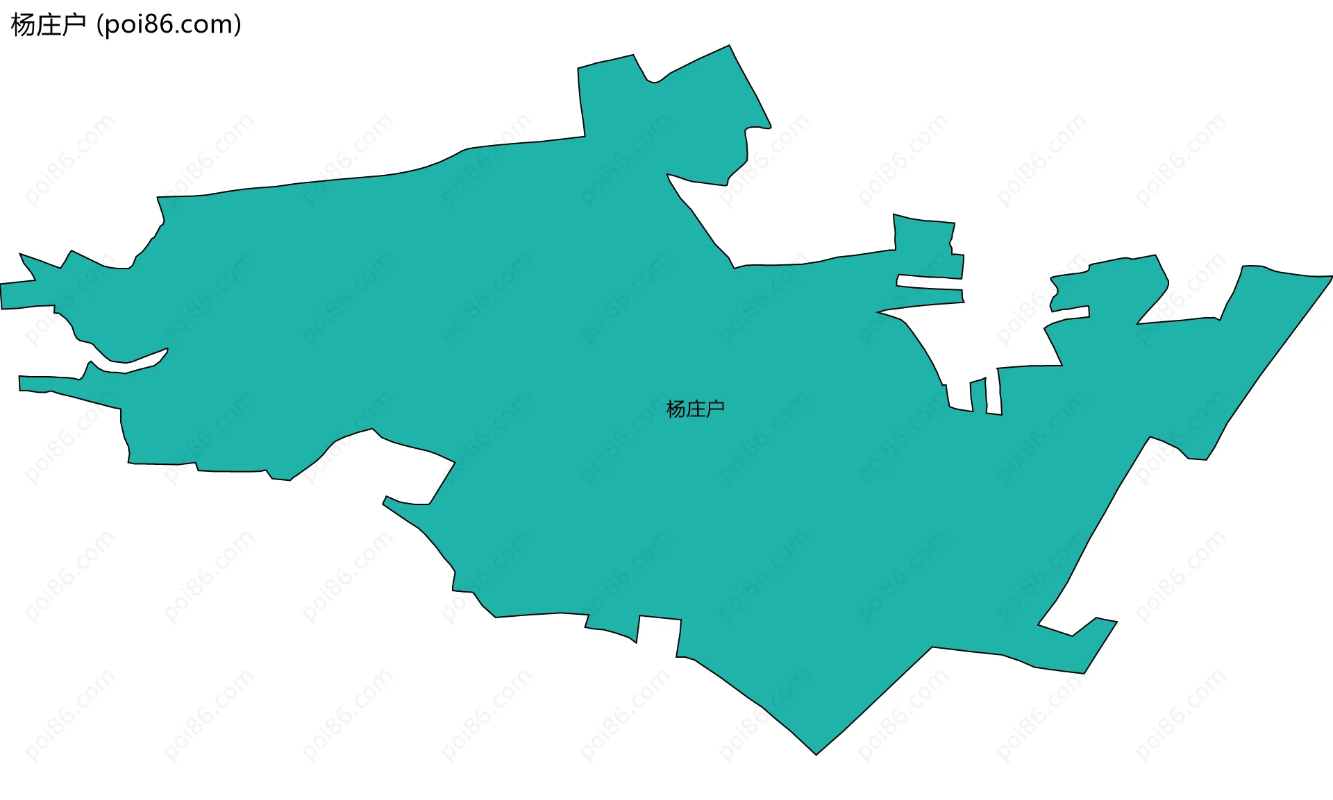 杨庄户边界地图