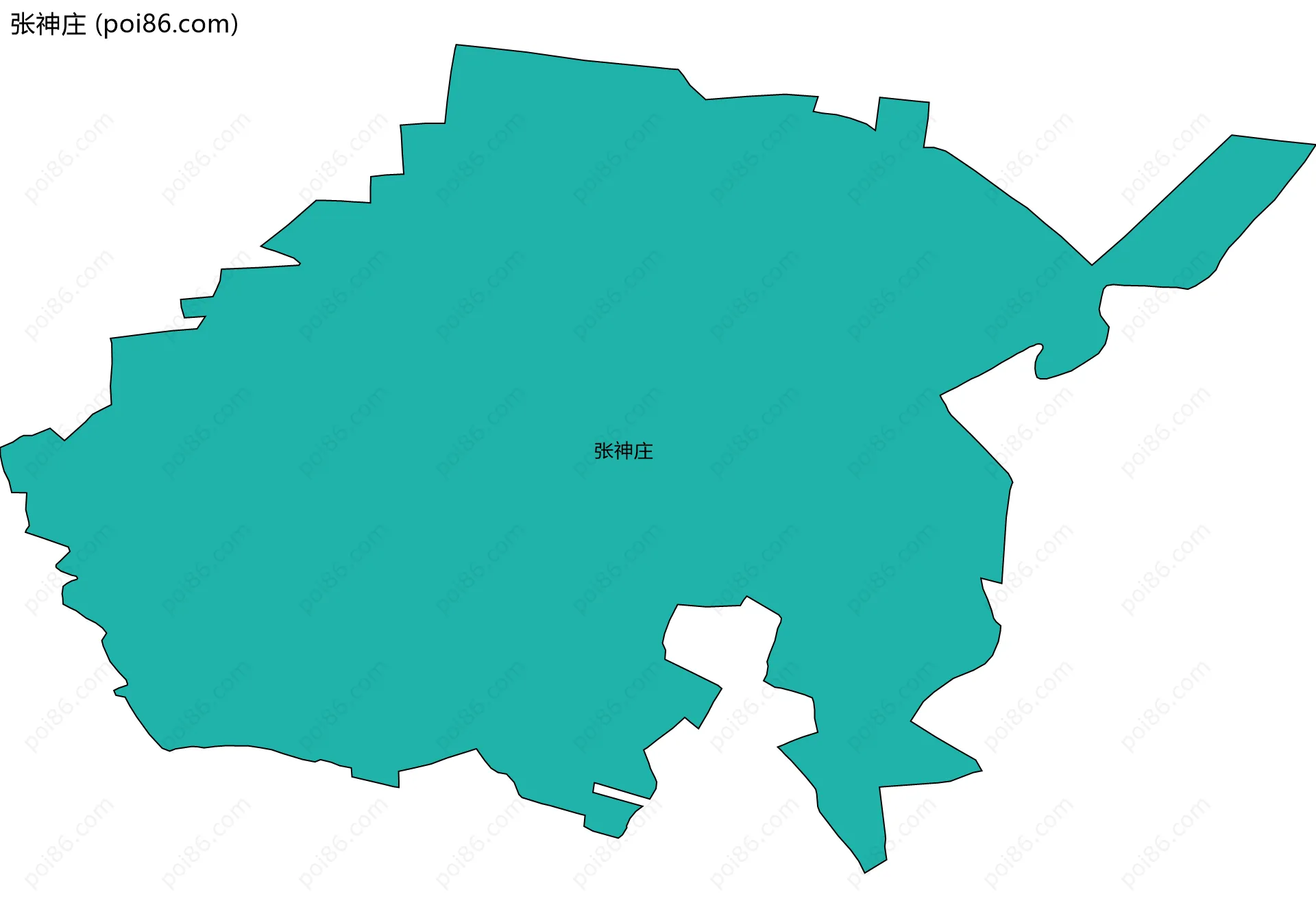 张神庄边界地图