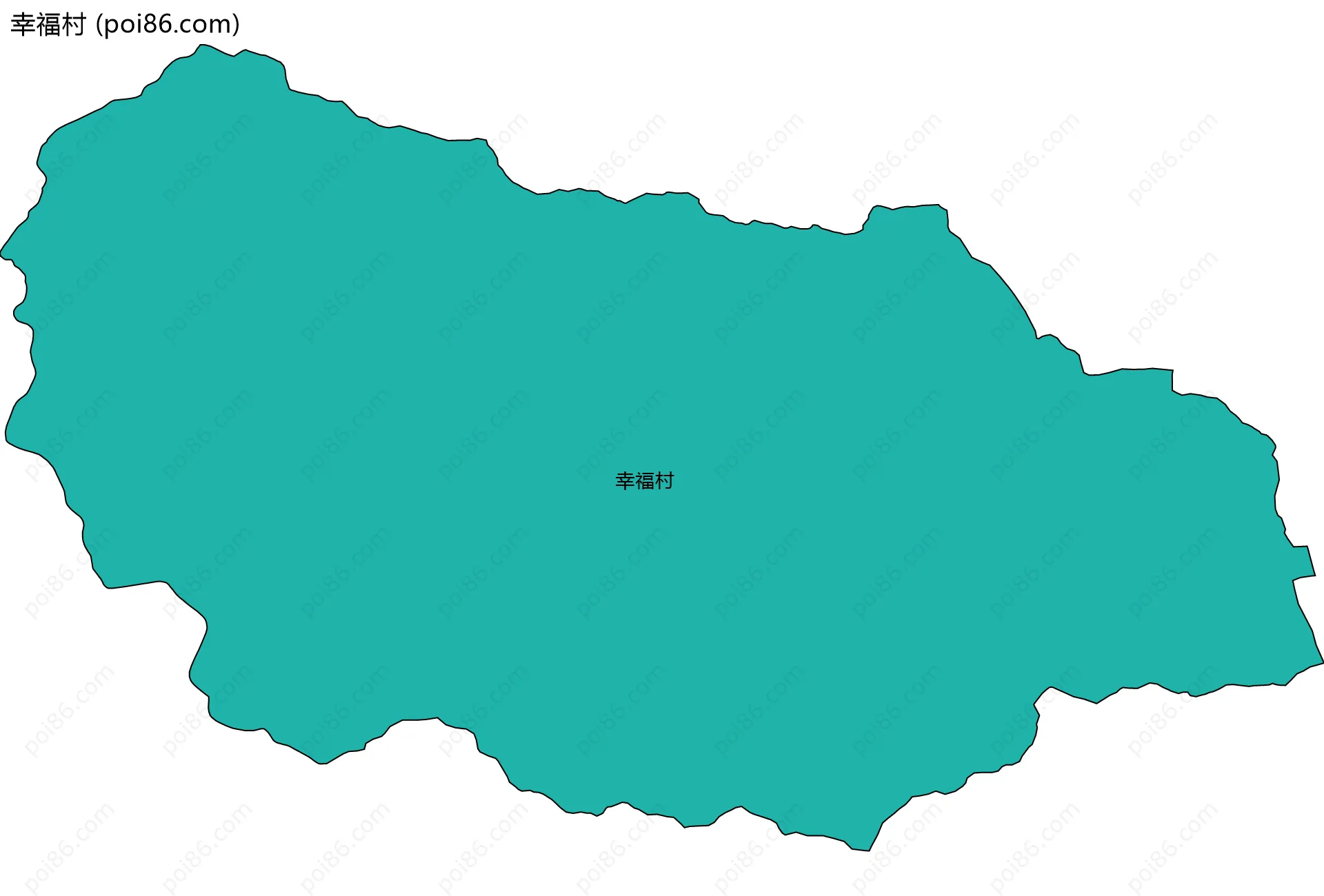 幸福村边界地图