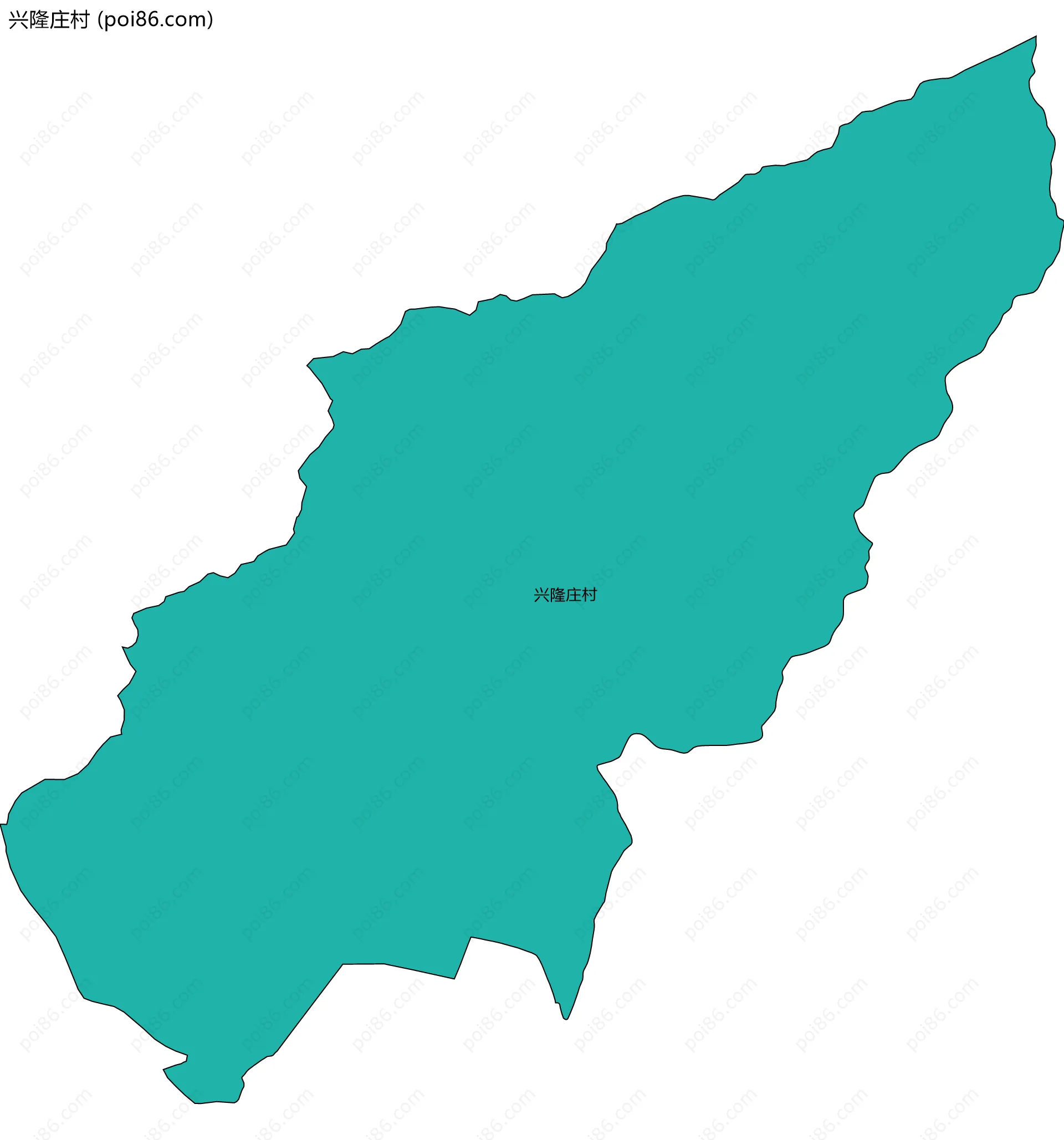 兴隆庄村边界地图