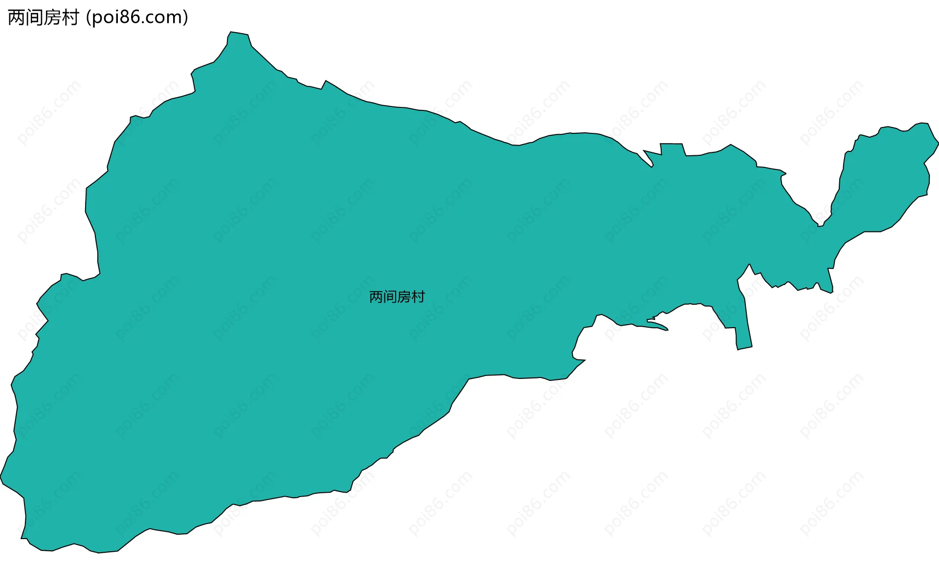 两间房村边界地图