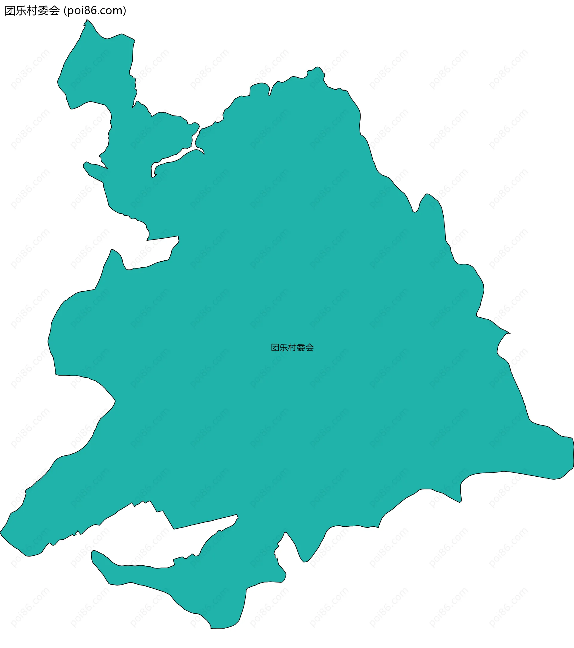 团乐村委会边界地图