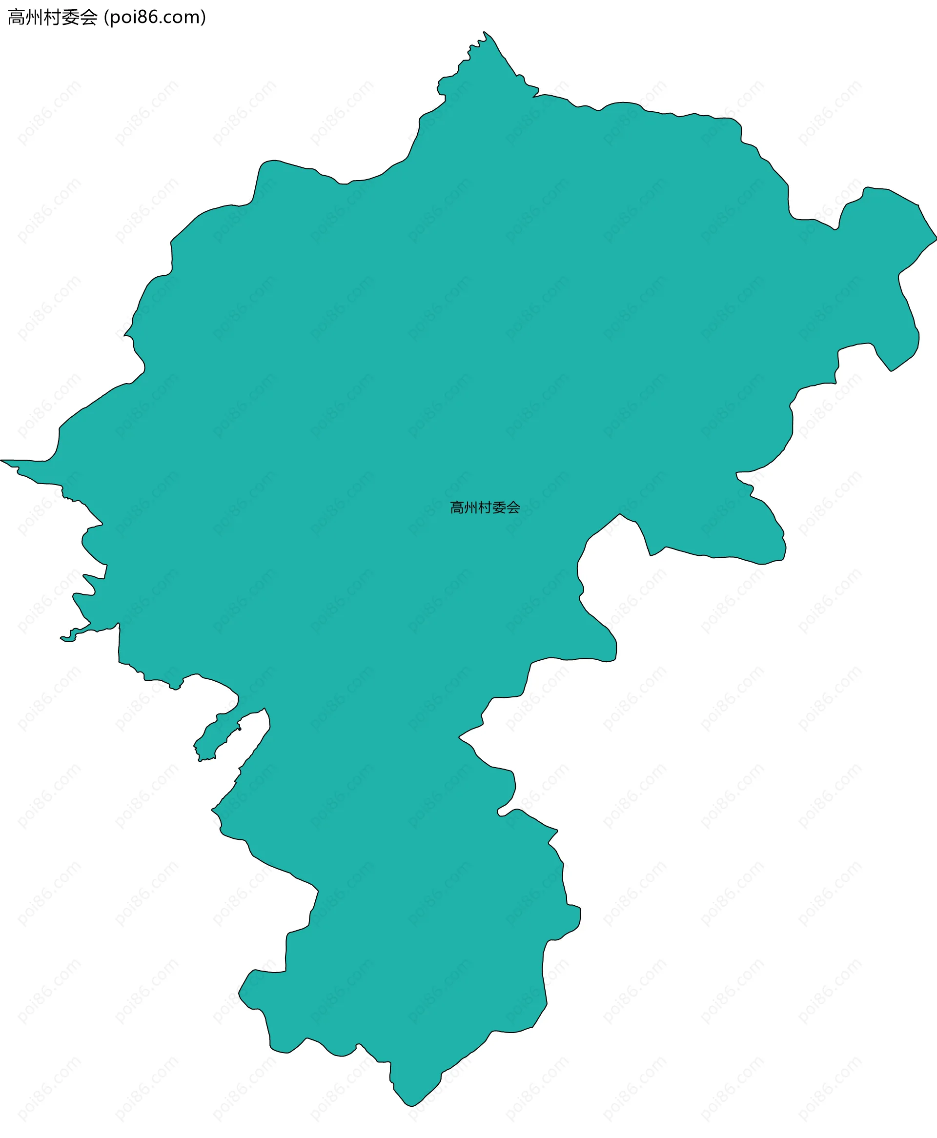 高州村委会边界地图