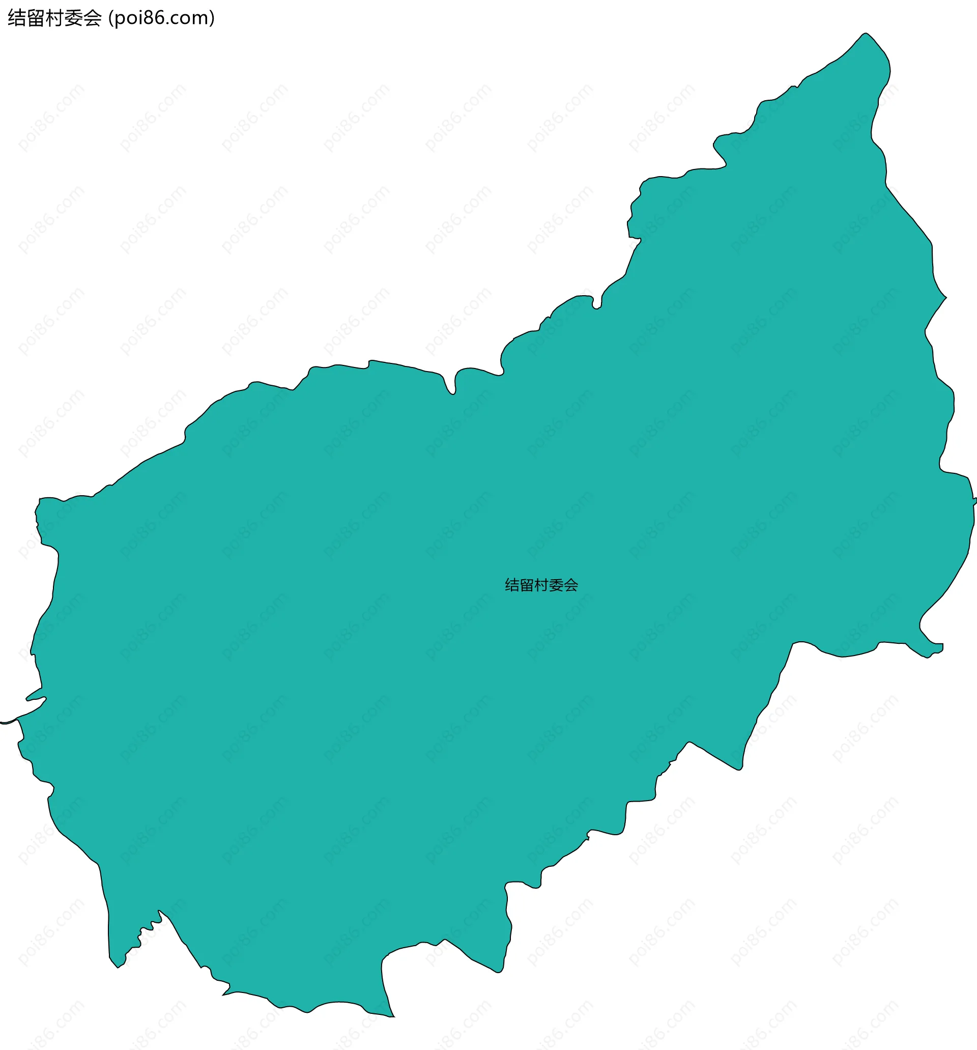 结留村委会边界地图