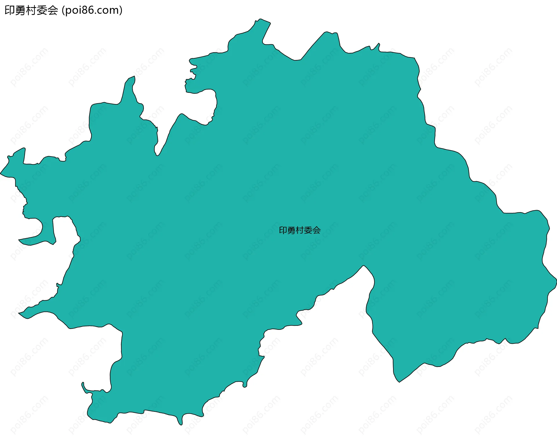 印勇村委会边界地图