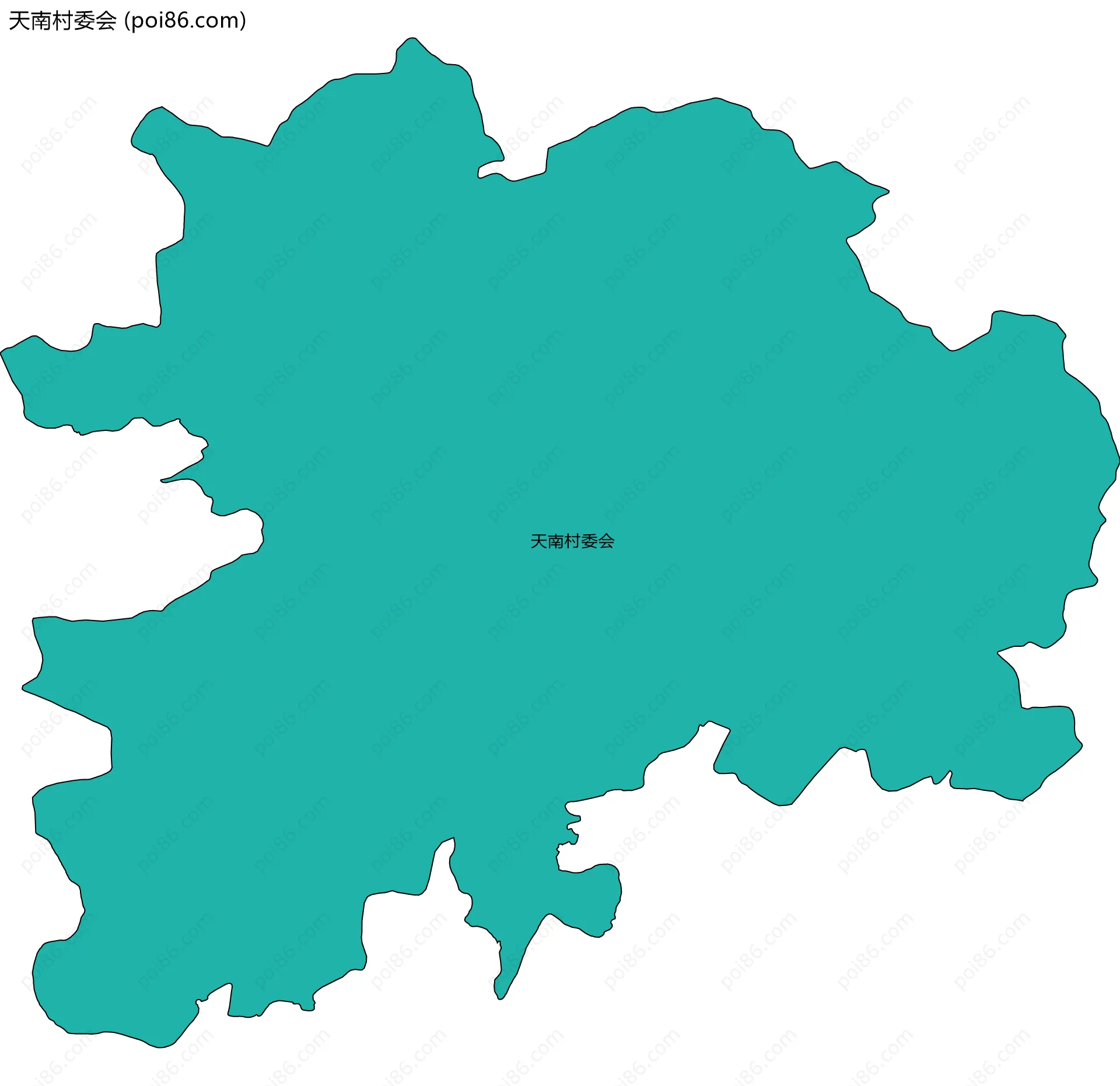 天南村委会边界地图