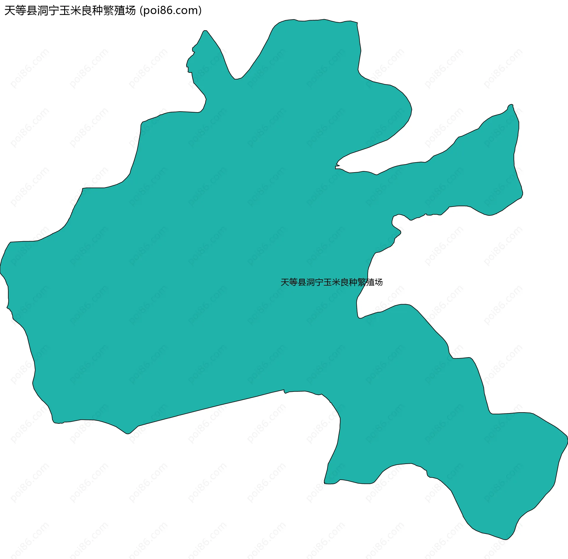 天等县洞宁玉米良种繁殖场边界地图