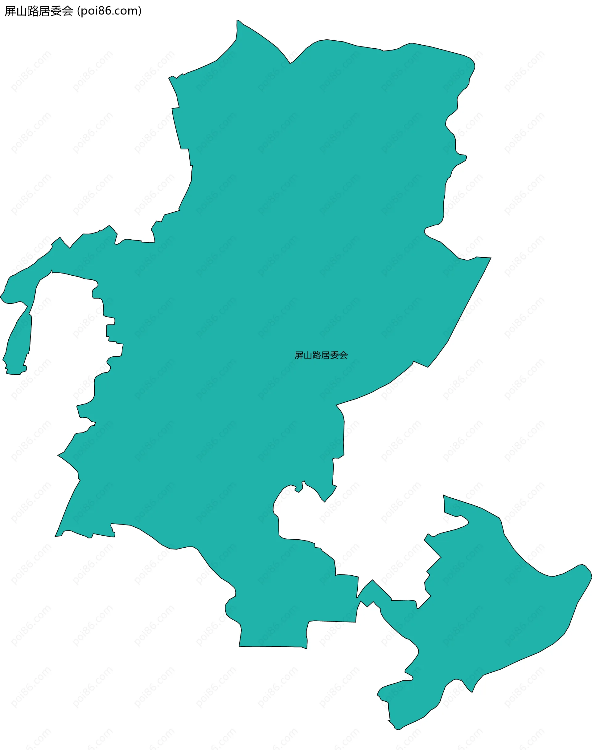 屏山路居委会边界地图