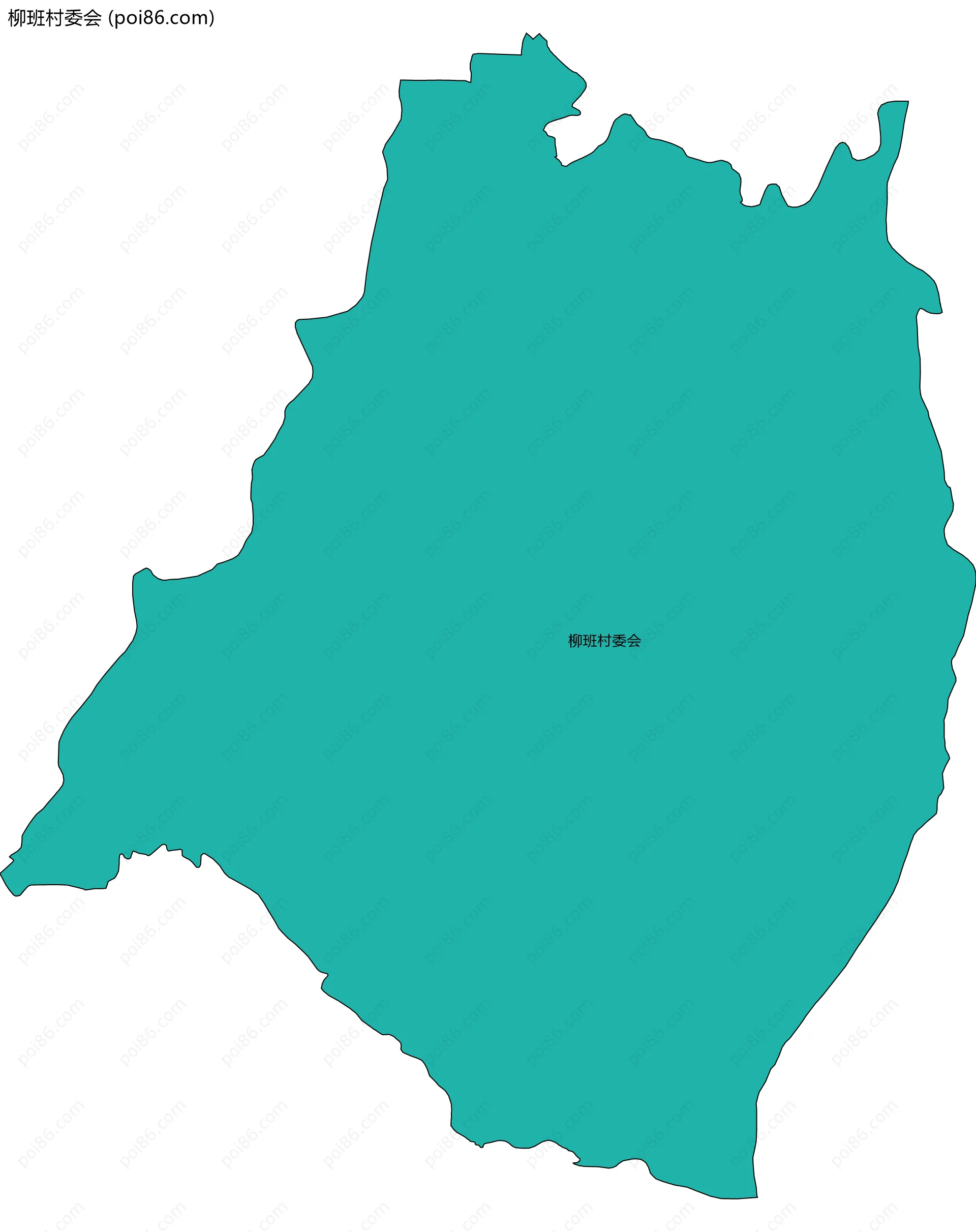 柳班村委会边界地图