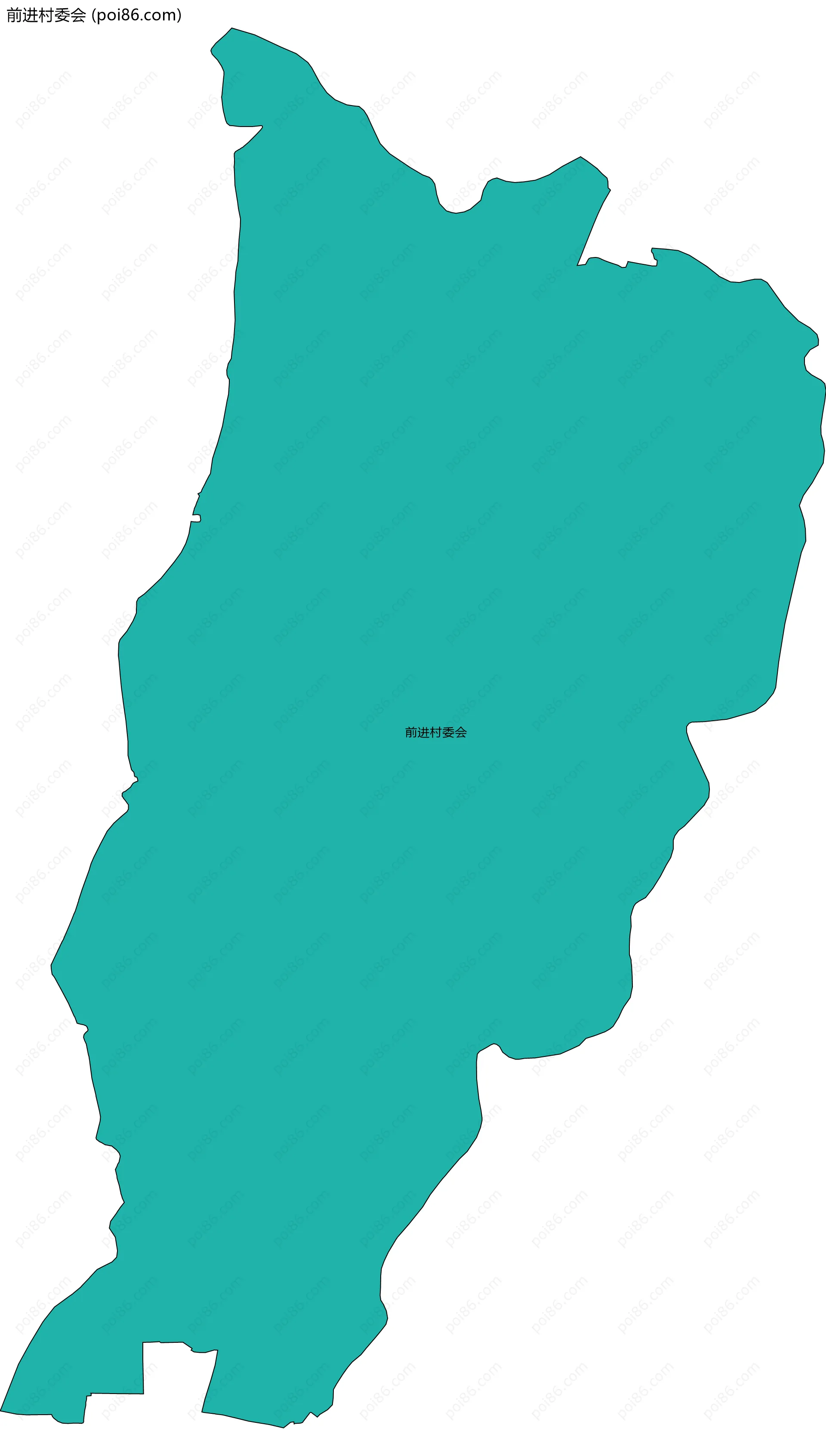 前进村委会边界地图