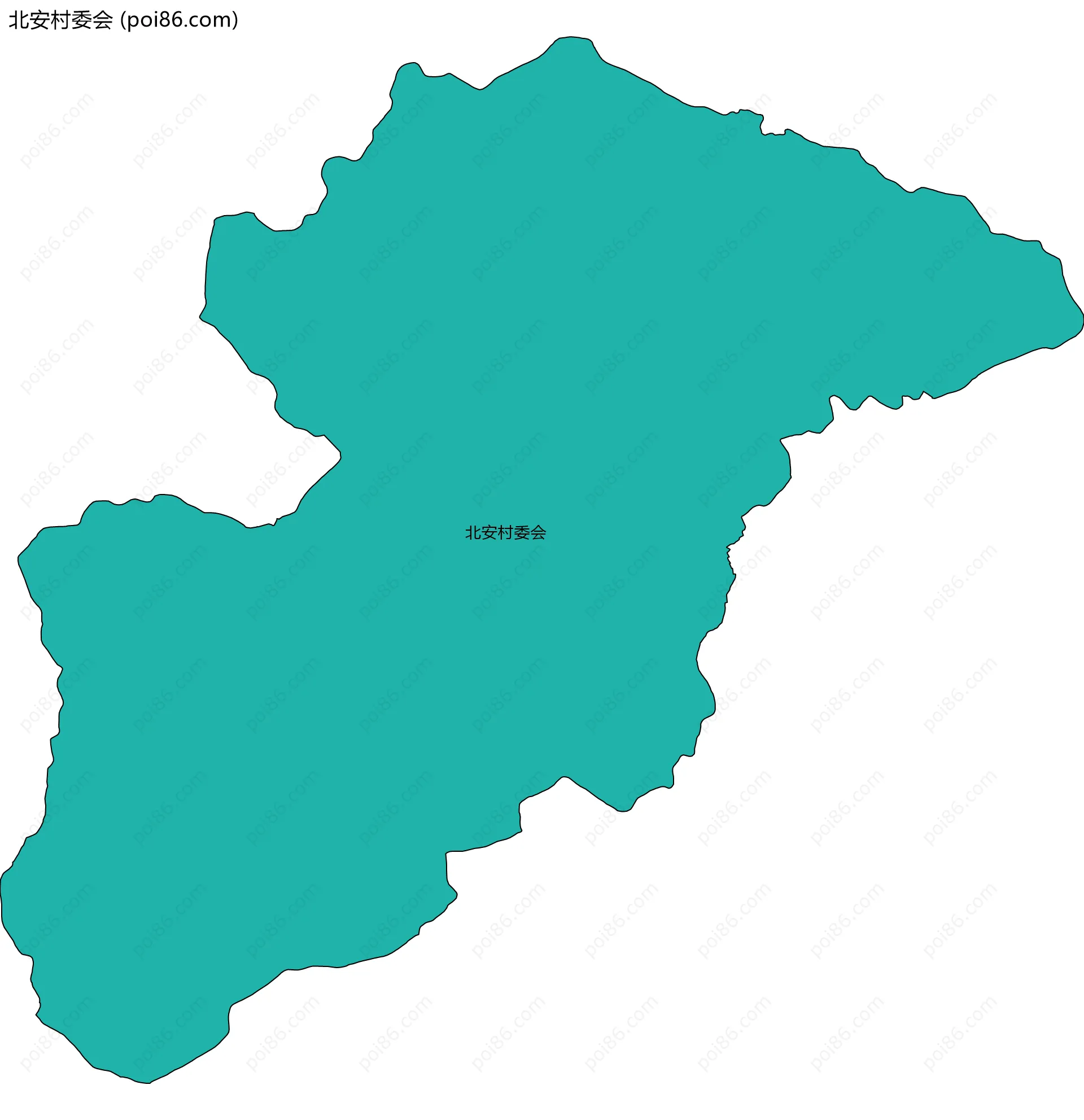 北安村委会边界地图