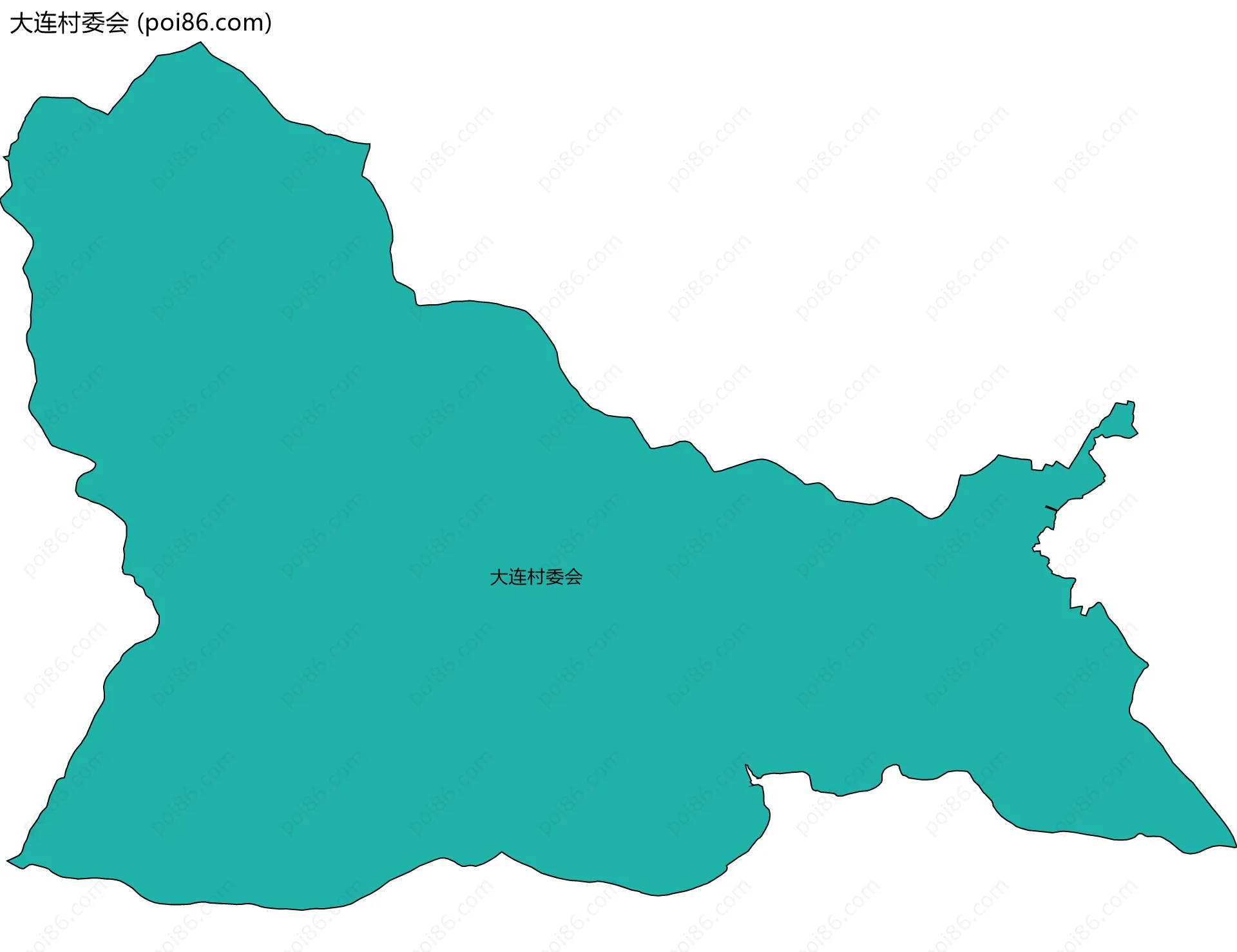 大连村委会边界地图