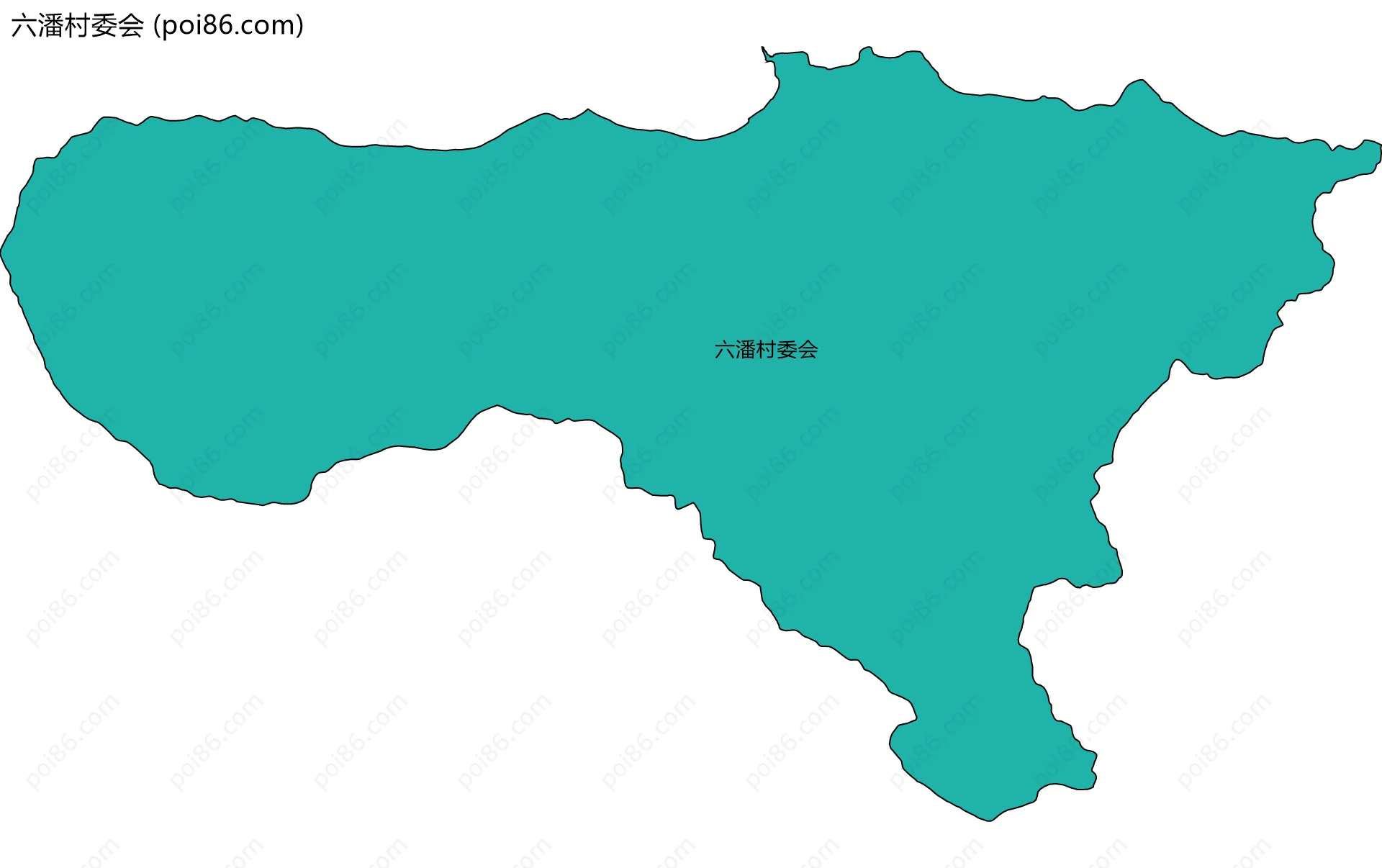 六潘村委会边界地图