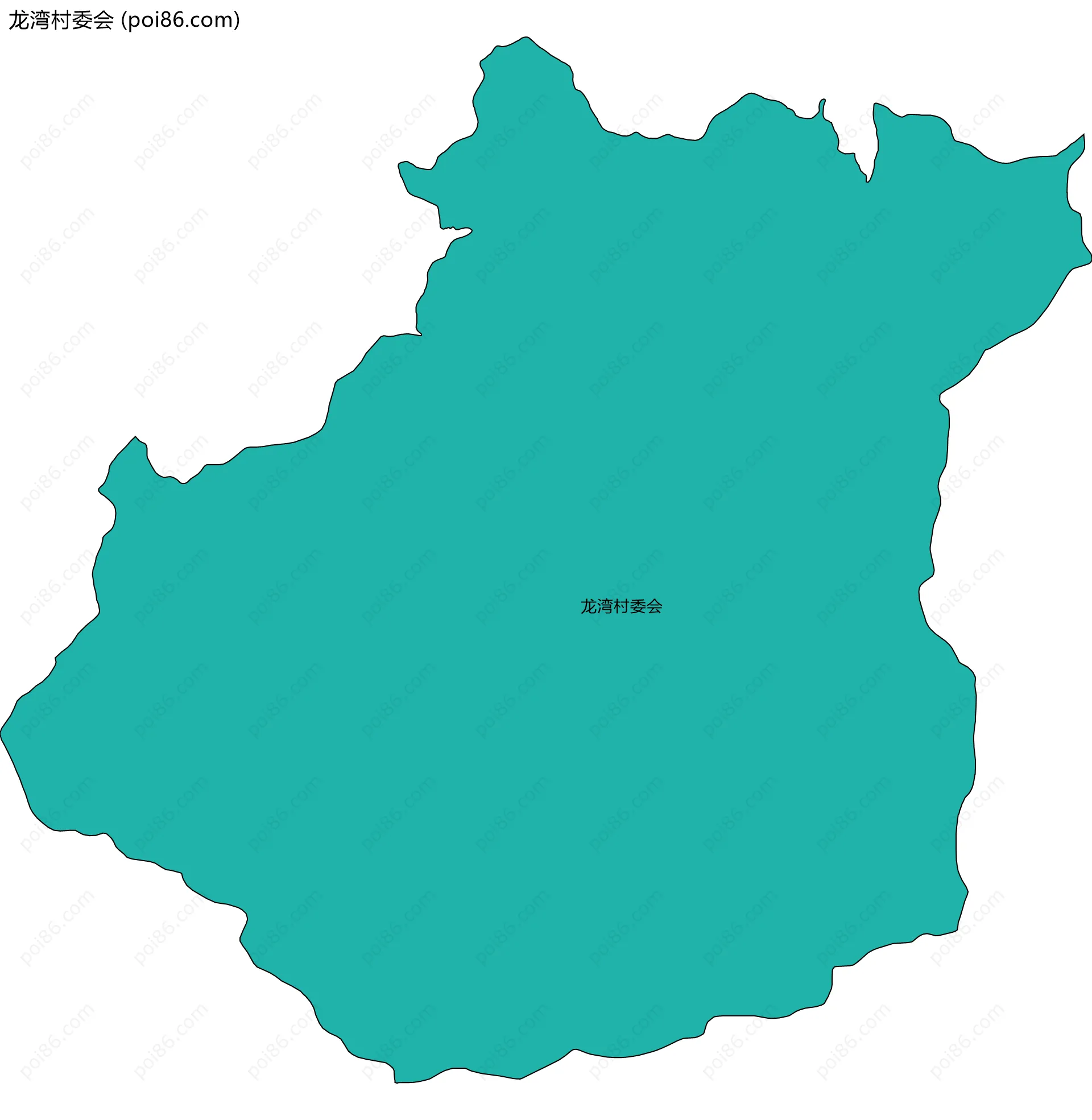 龙湾村委会边界地图