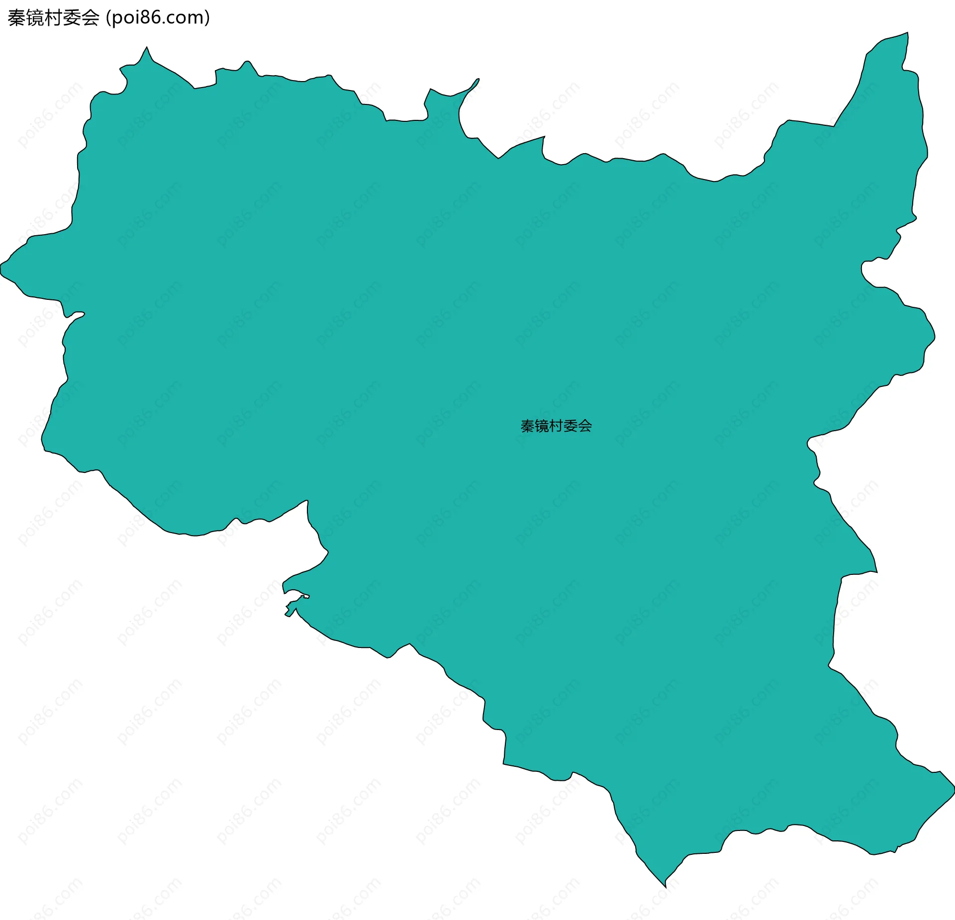 秦镜村委会边界地图