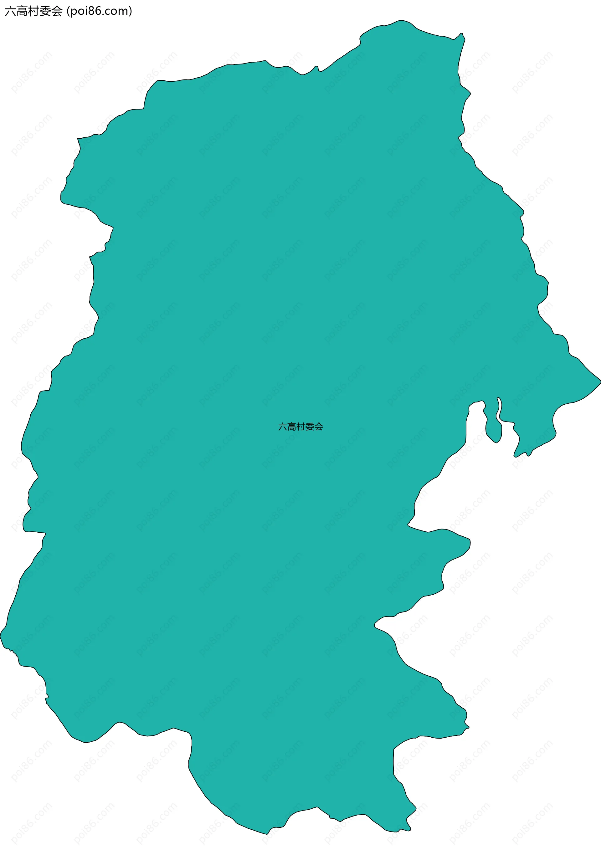 六高村委会边界地图