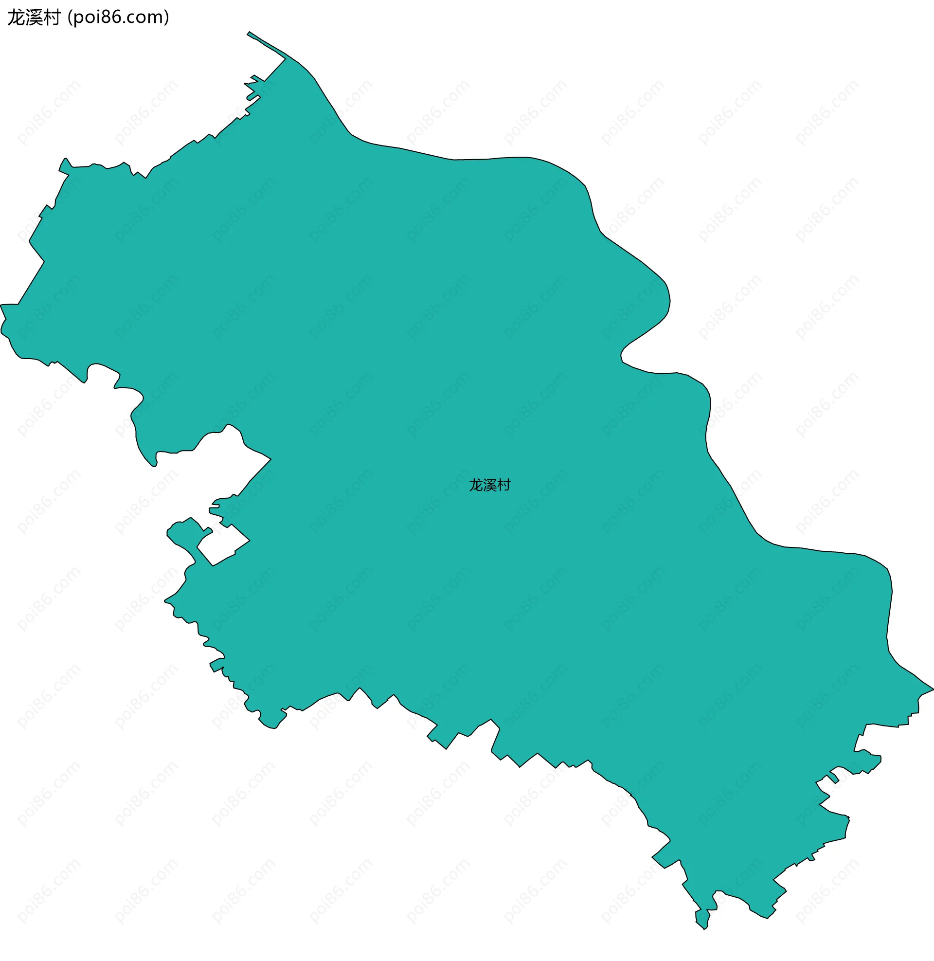 龙溪村边界地图