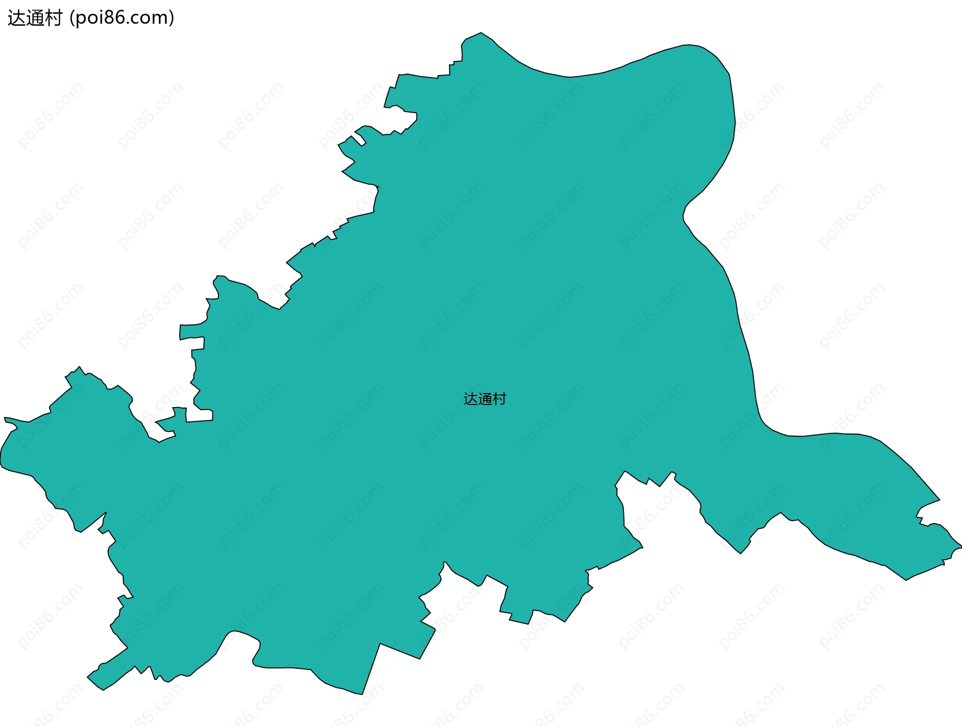 达通村边界地图