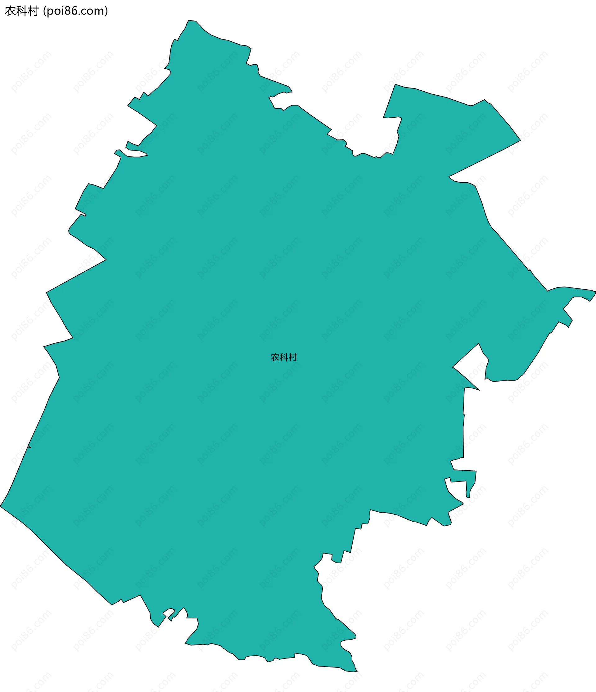 农科村边界地图