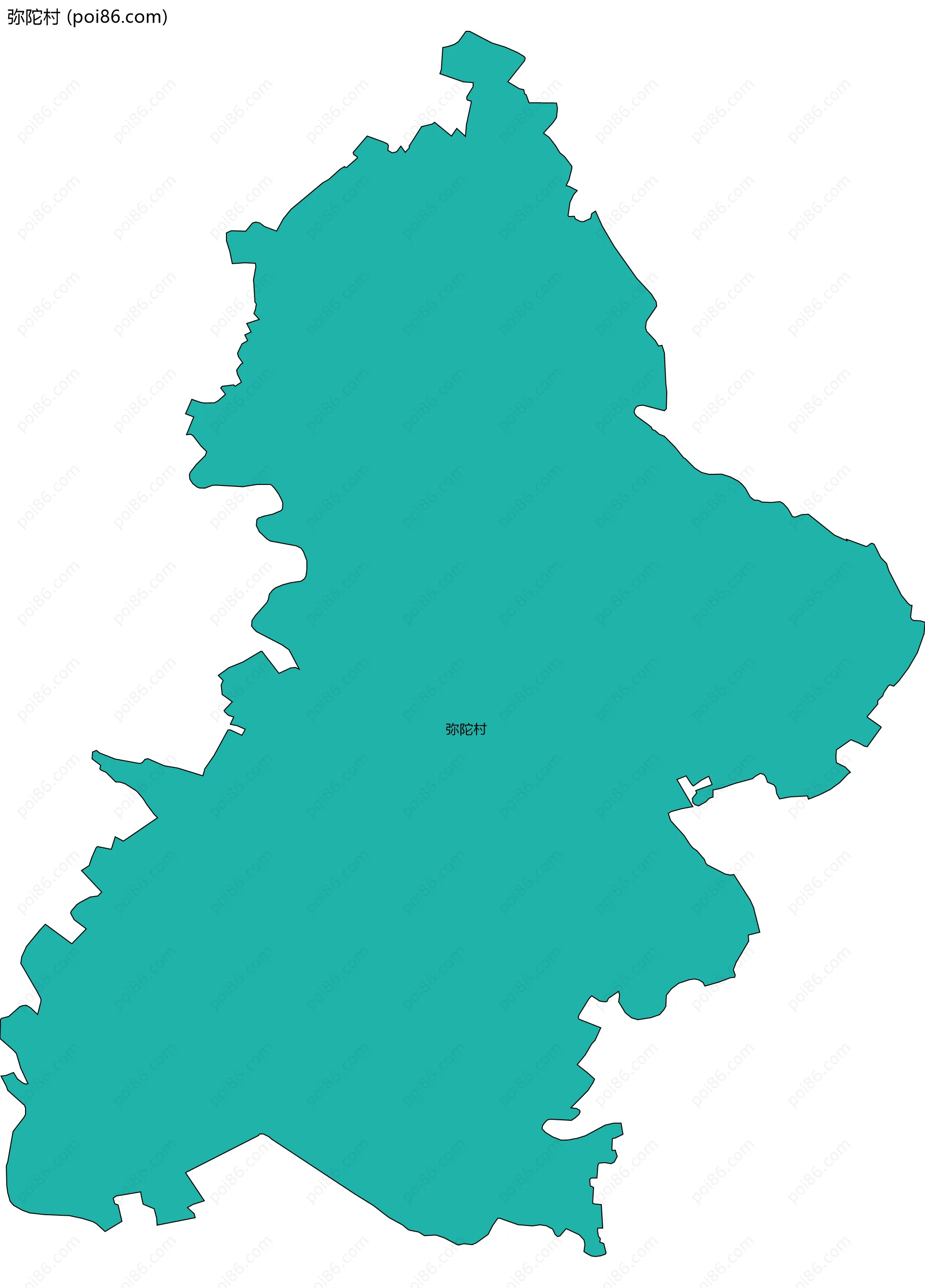 弥陀村边界地图