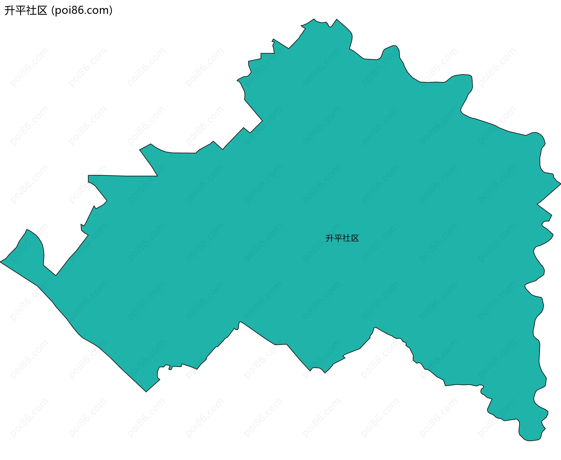 升平社区边界地图