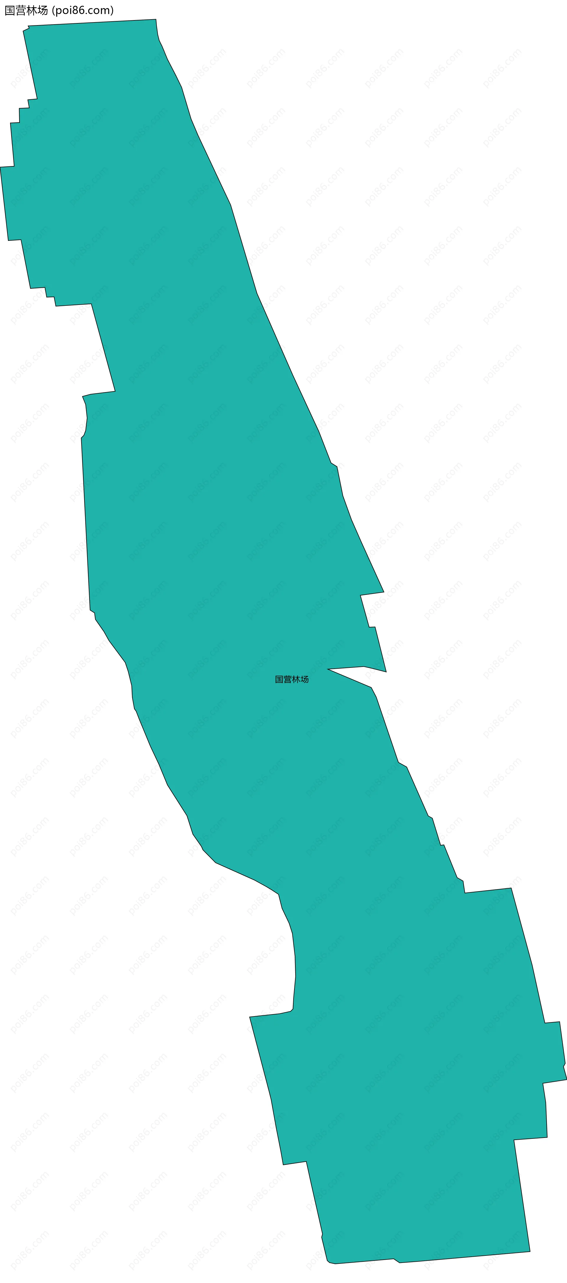 国营林场边界地图