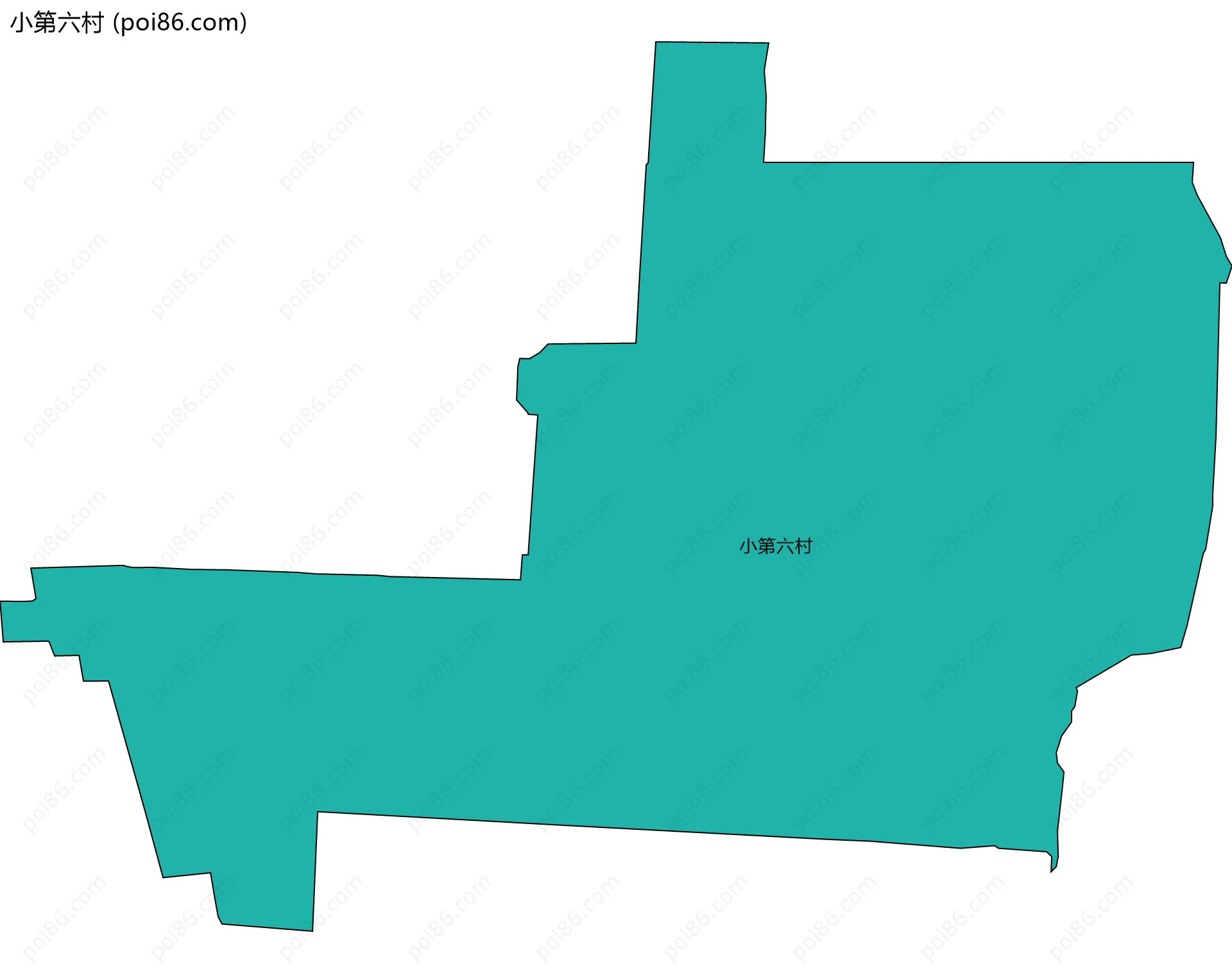 小第六村边界地图