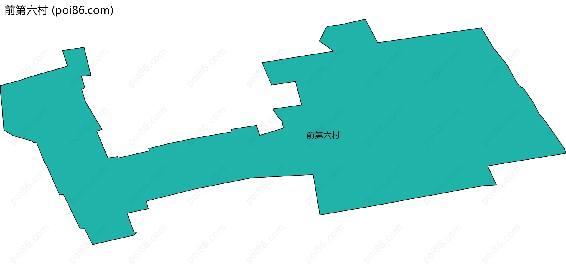 前第六村边界地图