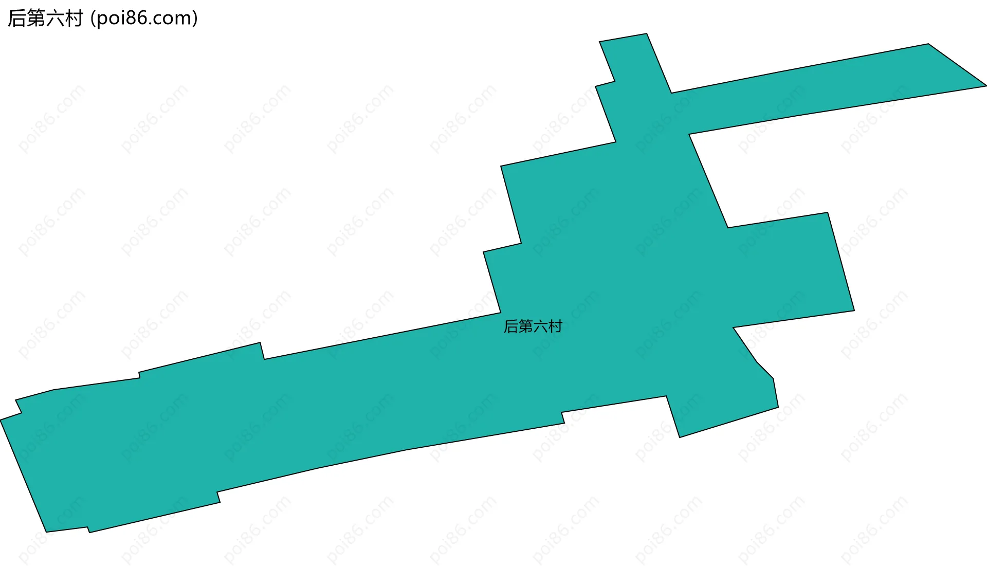 后第六村边界地图
