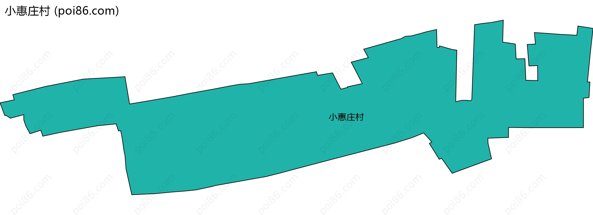 小惠庄村边界地图