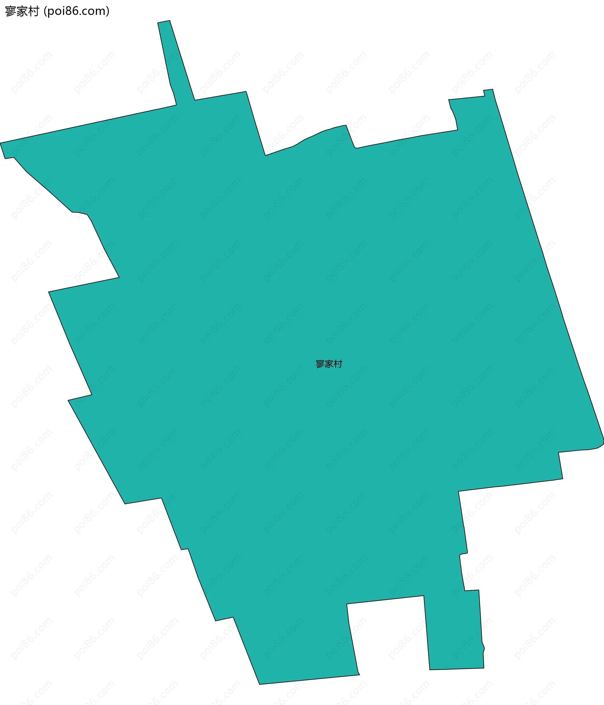 寥家村边界地图